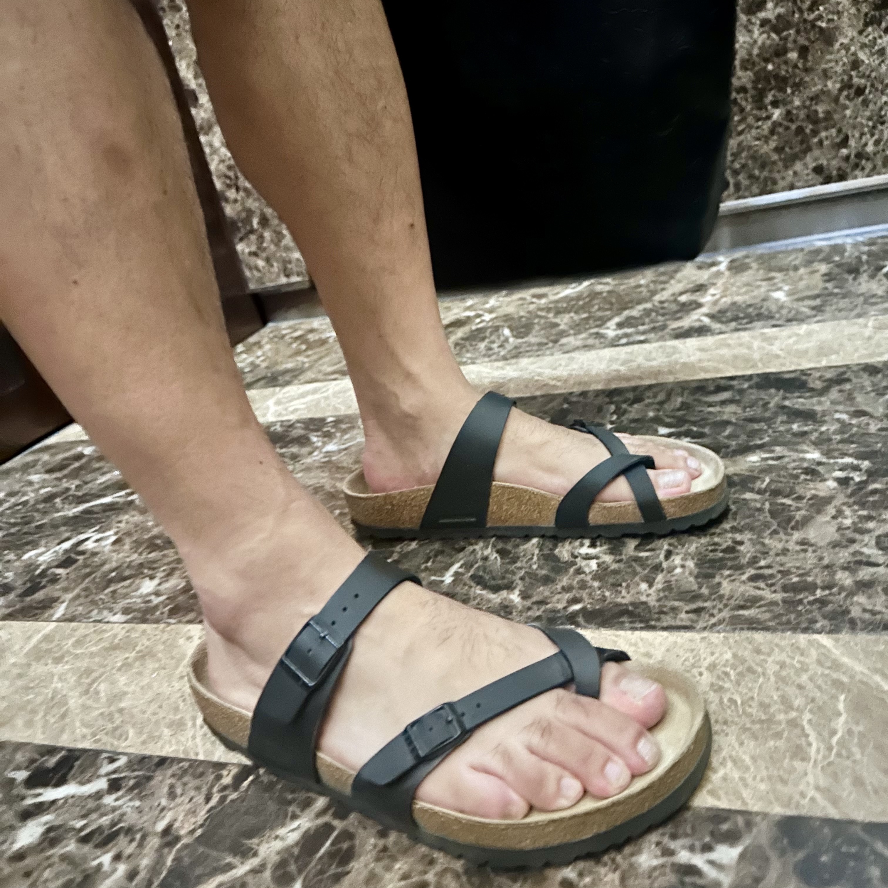 Birkenstock Mayari Oiled Leather Black - Regular 착용 스타일 - 3