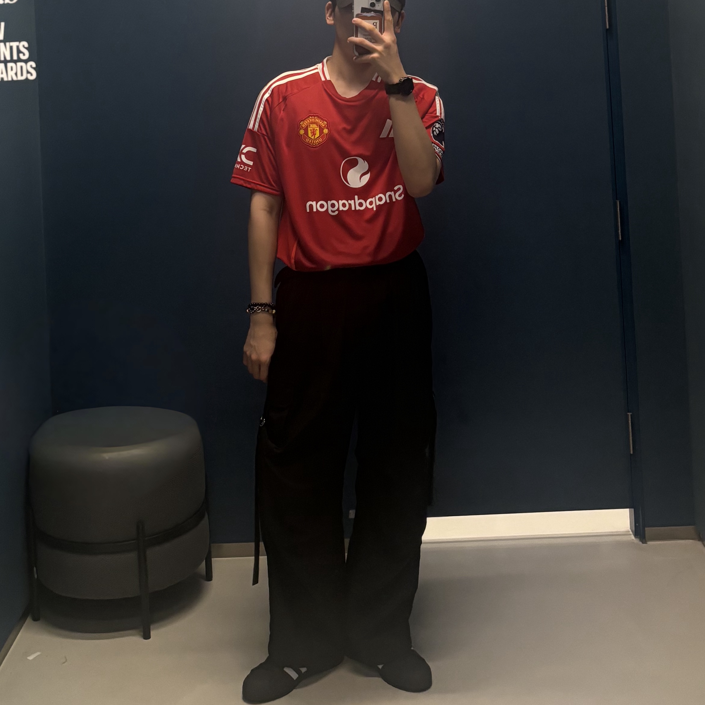 Adidas Manchester United 2024/25 Home Jersey Manchester United FC Red - KR Sizing (Non Marking Ver.) 착용 스타일