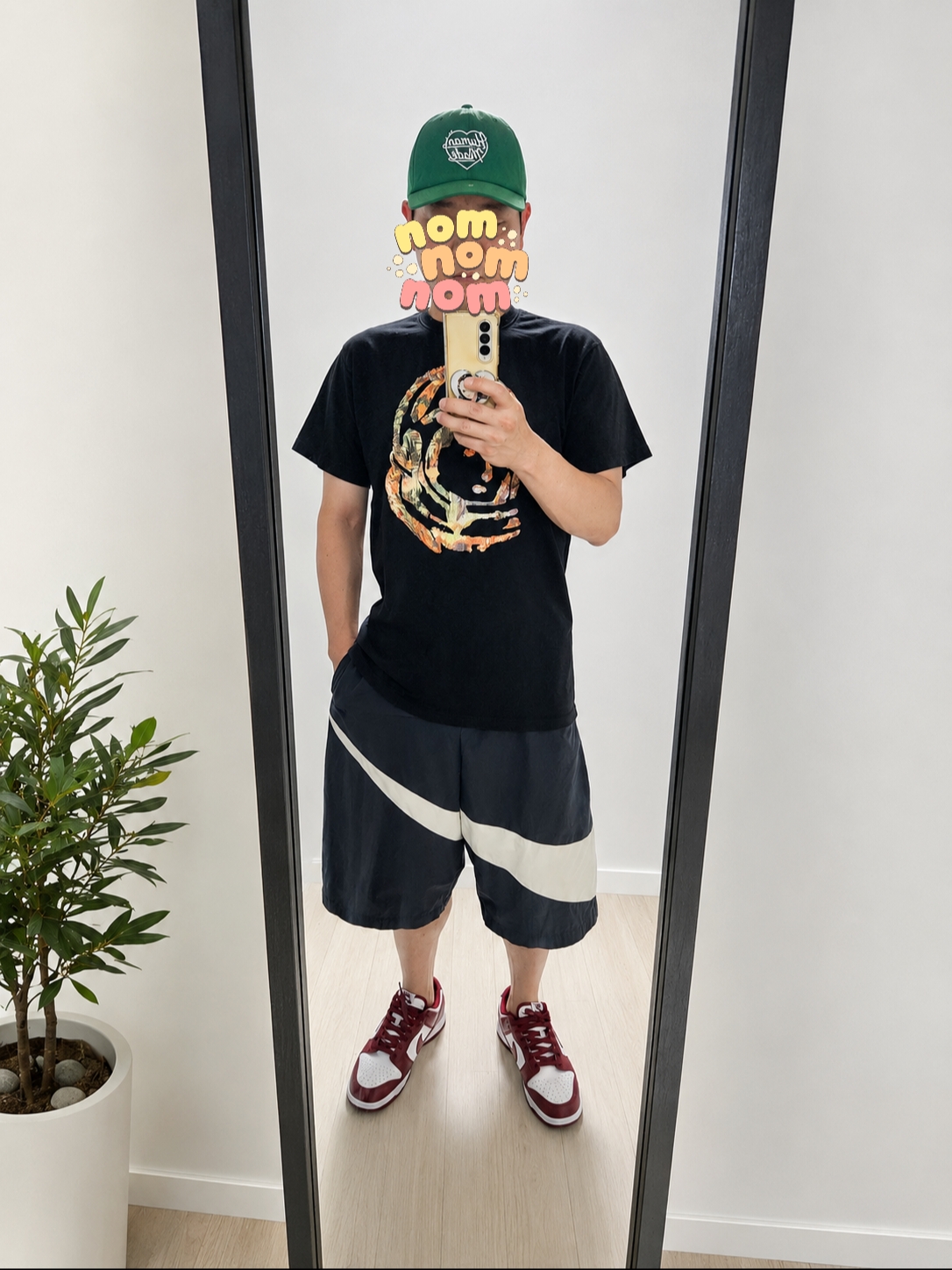 Human Made 5 Panel Nylon Cap Green, Nike NSW Swoosh Woven Shorts Black - Asia ์ฐฉ์ฉ ์คํ์ผ