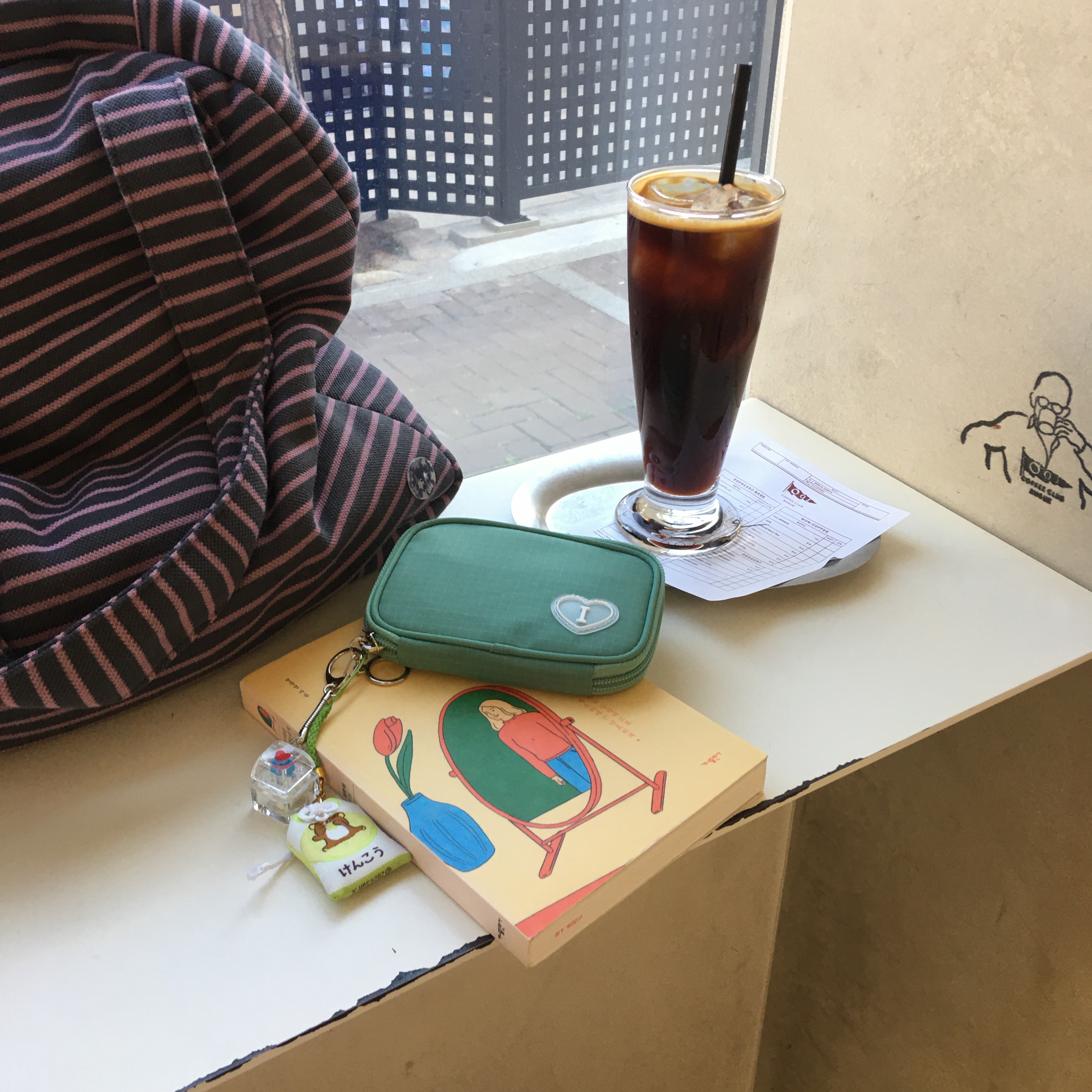 Isummerly happy color card wallet - green ์ฐฉ์ฉ ์คํ์ผ