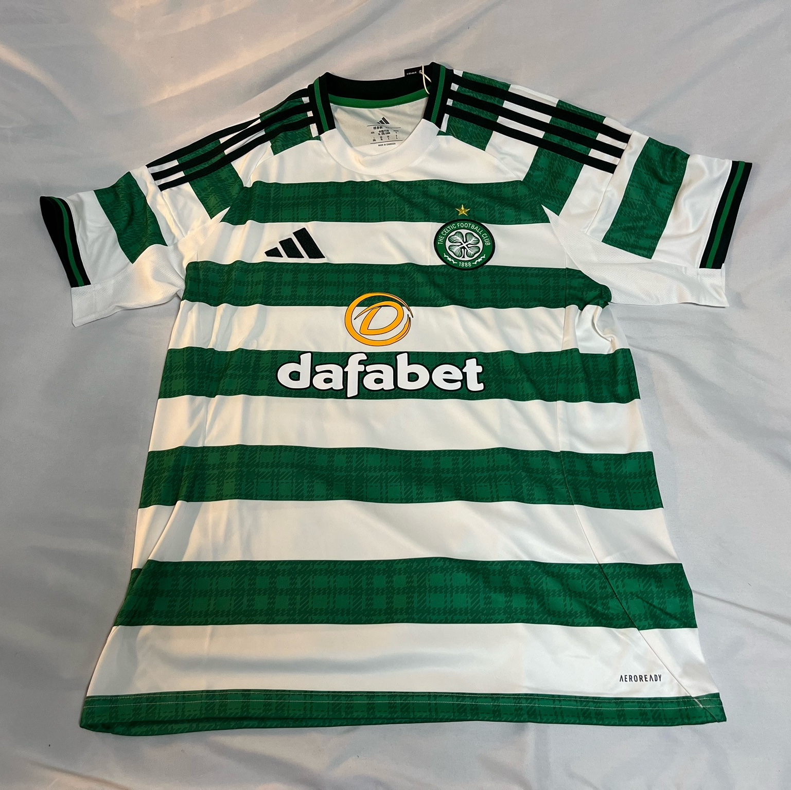 Adidas Celtic FC 2025/26 Home Jersey White - KR Sizing (Non Marking Ver.) 착용 스타일 - 1