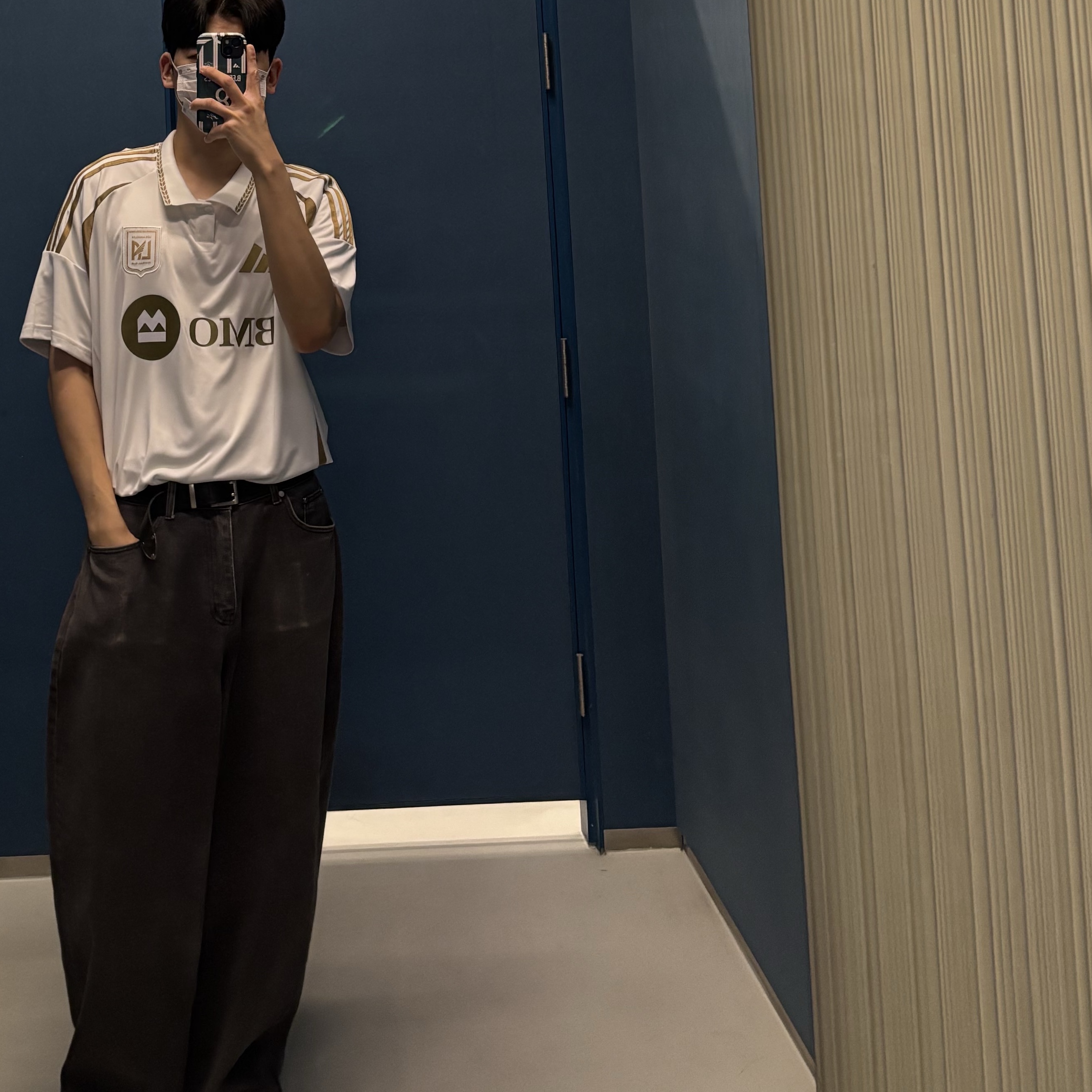 Adidas LAFC 2025/26 Away Jersey White - KR Sizing (Non Marking Ver.) 착용 스타일