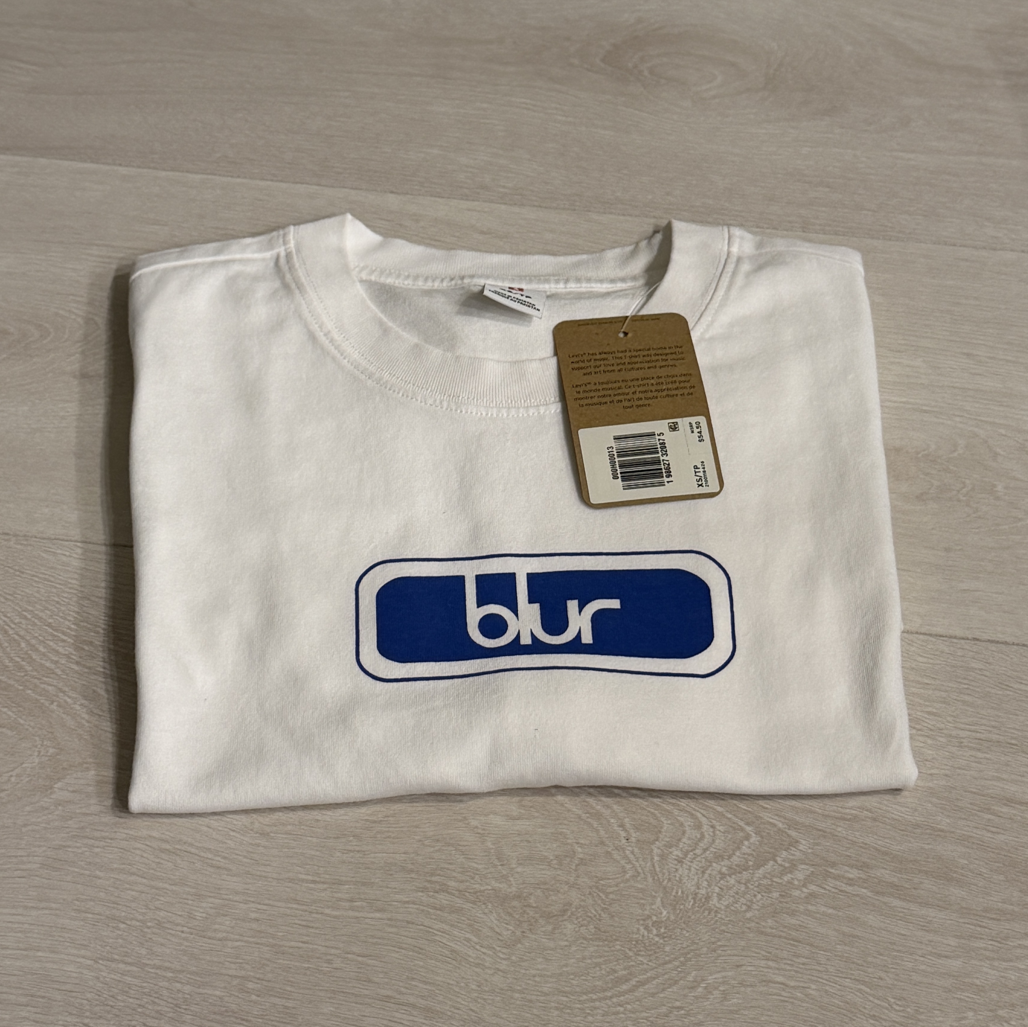 Levi's x Blur Band T-Shirt White 착용 스타일
