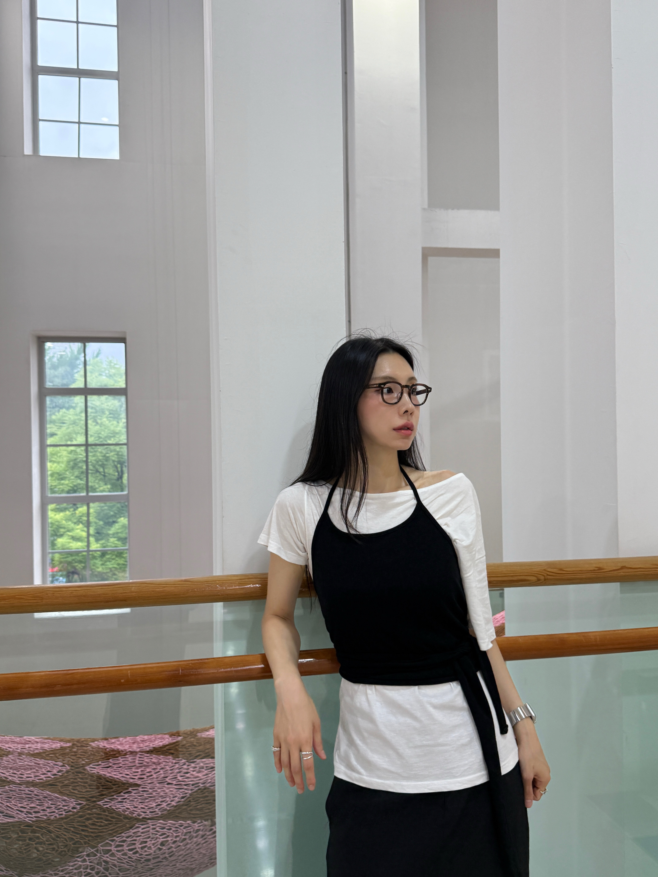 Oofos OOriginal Black, Tart Optical ARH 45 Black 착용 스타일 - 4
