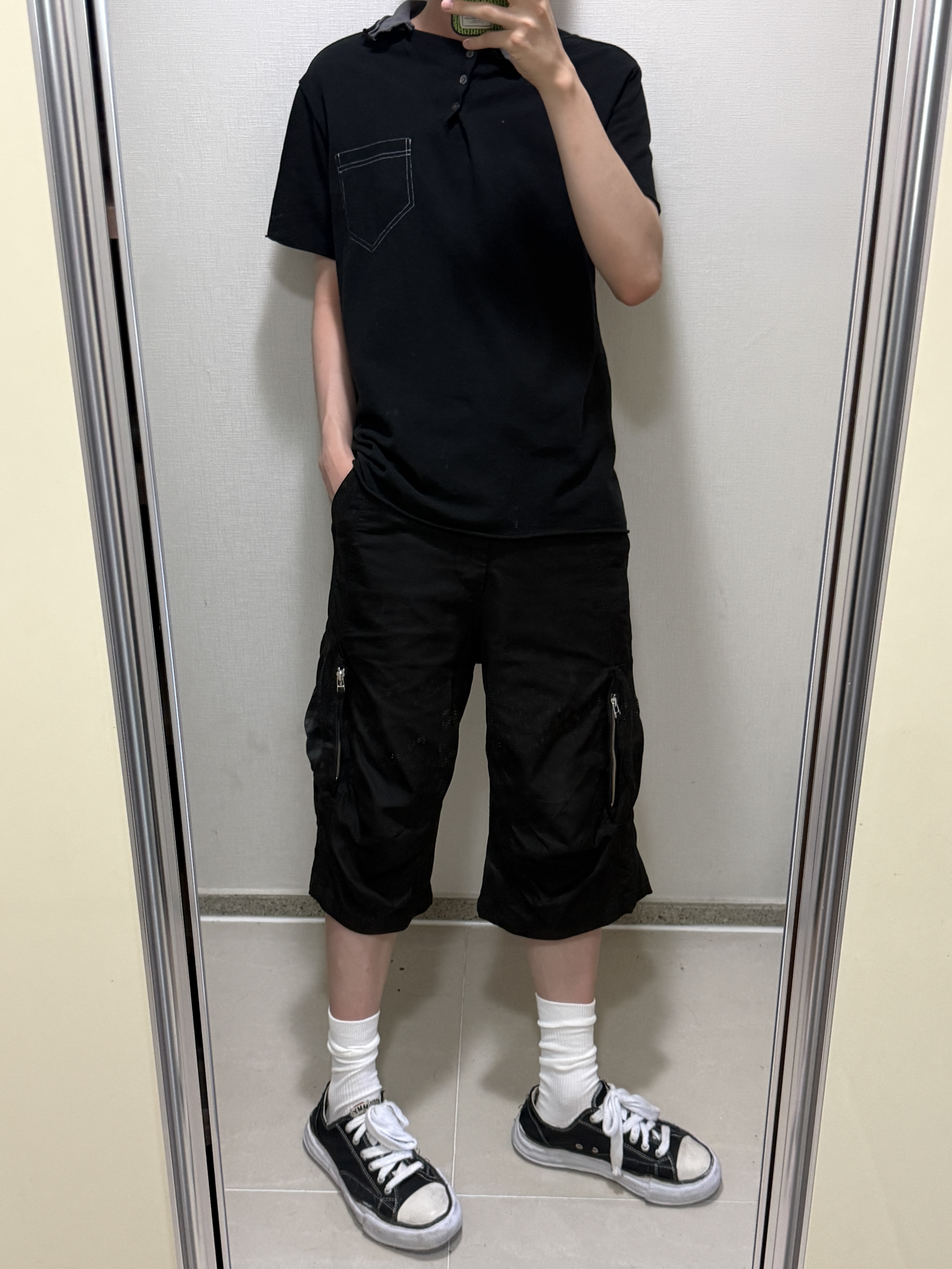 Ignota Core:15 Shell Pocket Shorts Black, Timberland Premium 6 inch Waterproof Boot Black Nubuck - Wide 착용 스타일 - 2