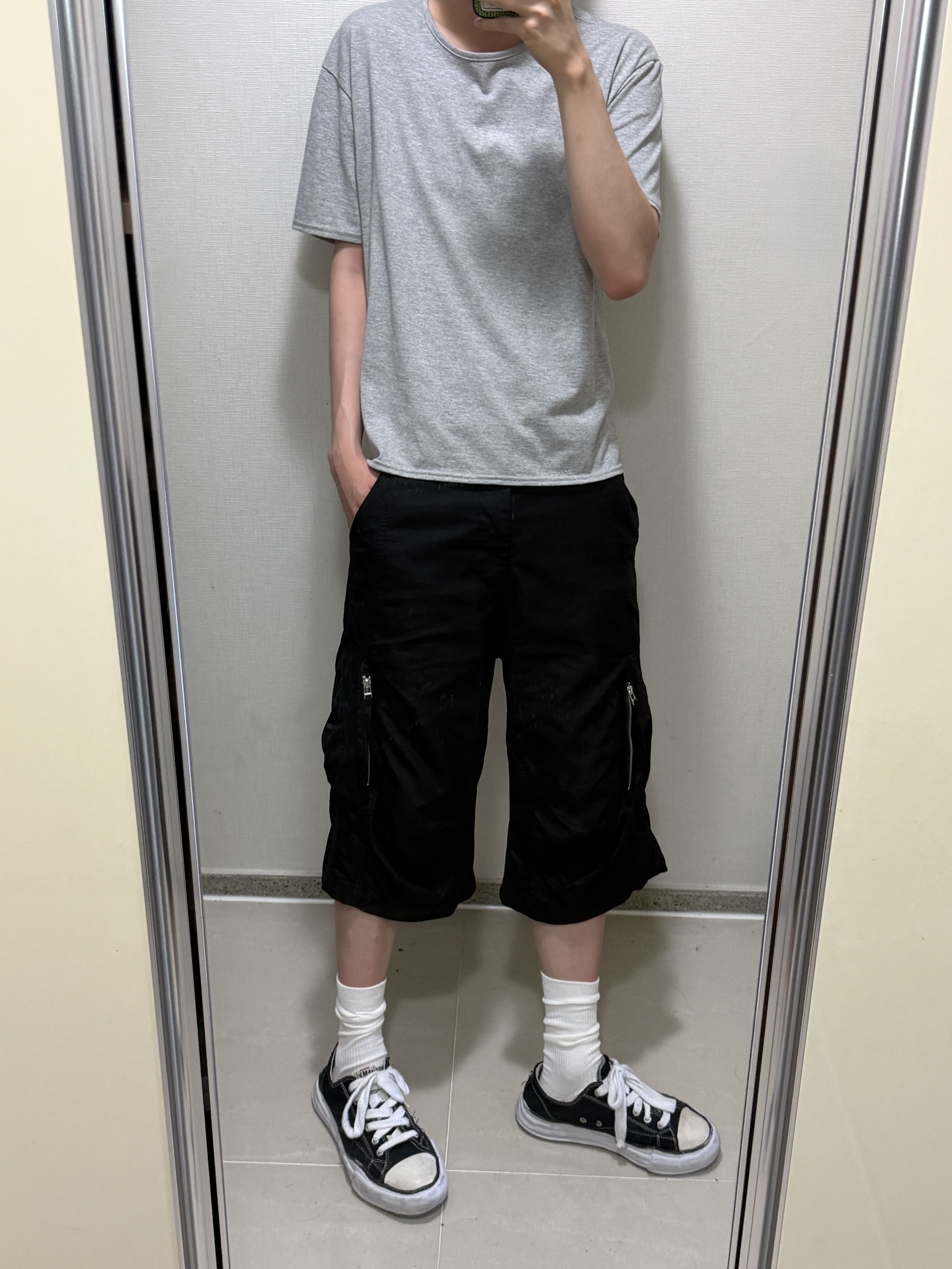 Ignota Core:15 Shell Pocket Shorts Black, Timberland Premium 6 inch Waterproof Boot Black Nubuck - Wide 착용 스타일 - 3