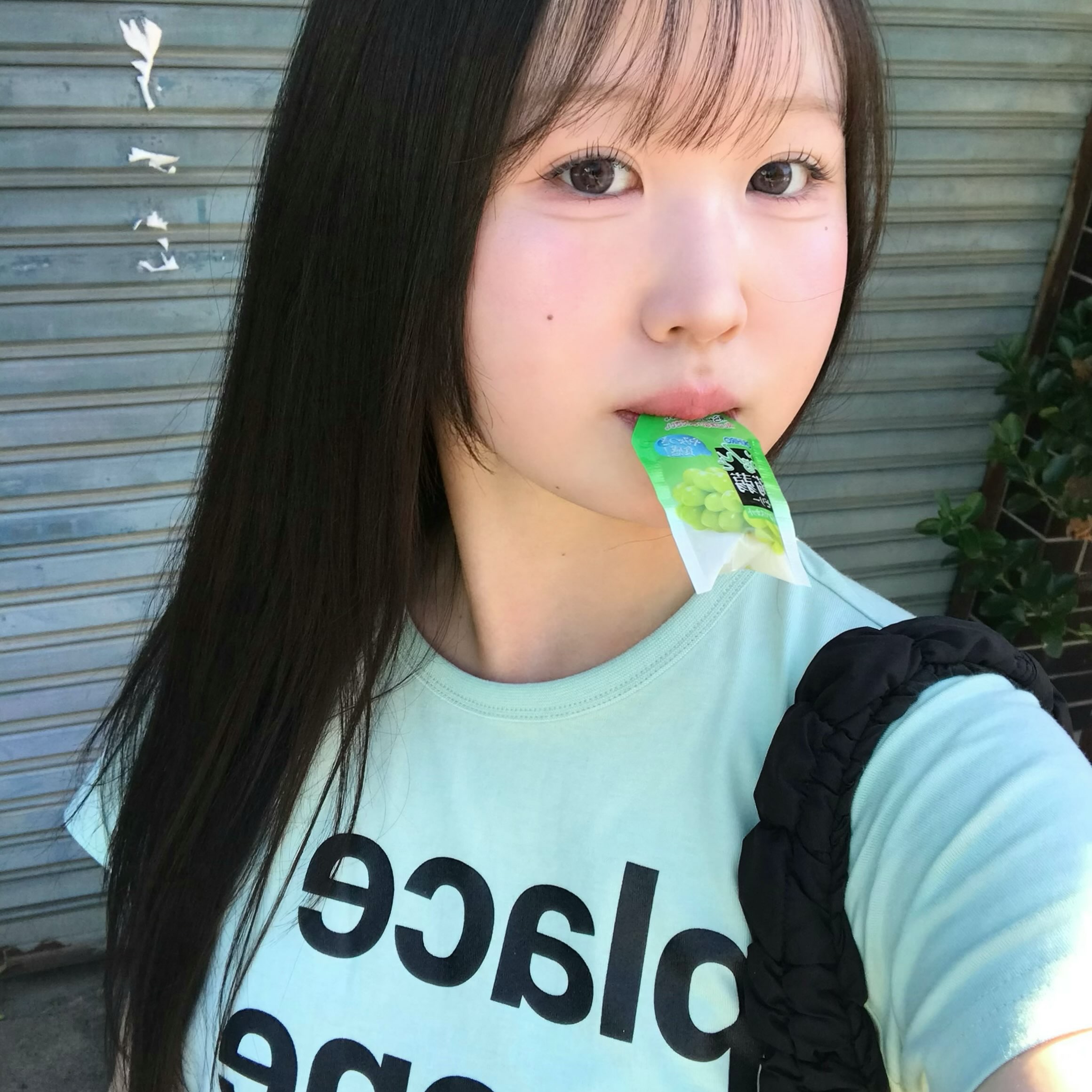 SLOW RECORD HOUSE Archive Typo T-Shirt Lime 착용 스타일 - 6