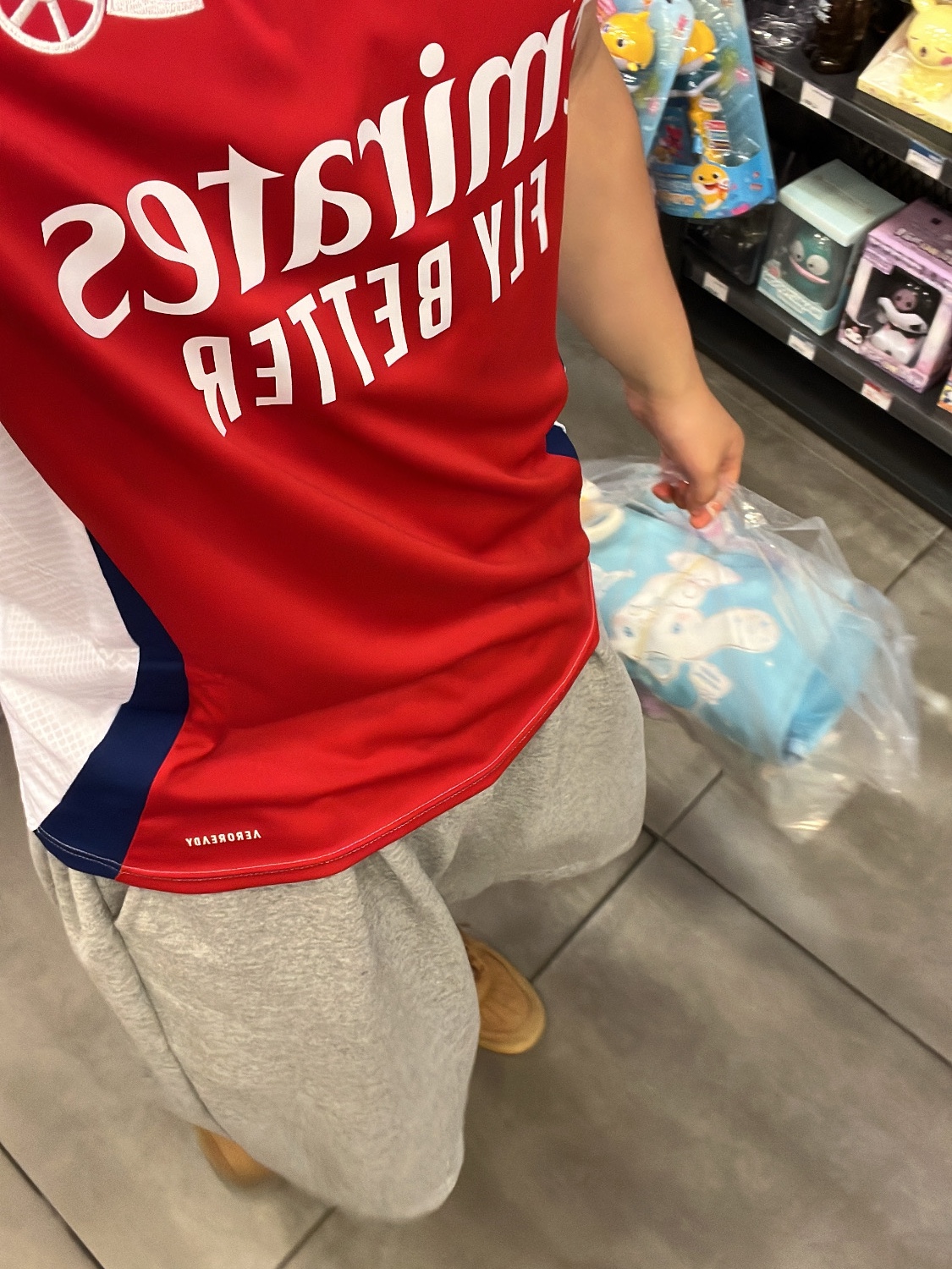Adidas Arsenal 2024/25 Home Jersey Better Scarlet White - KR Sizing (Non Marking Ver.) 착용 스타일