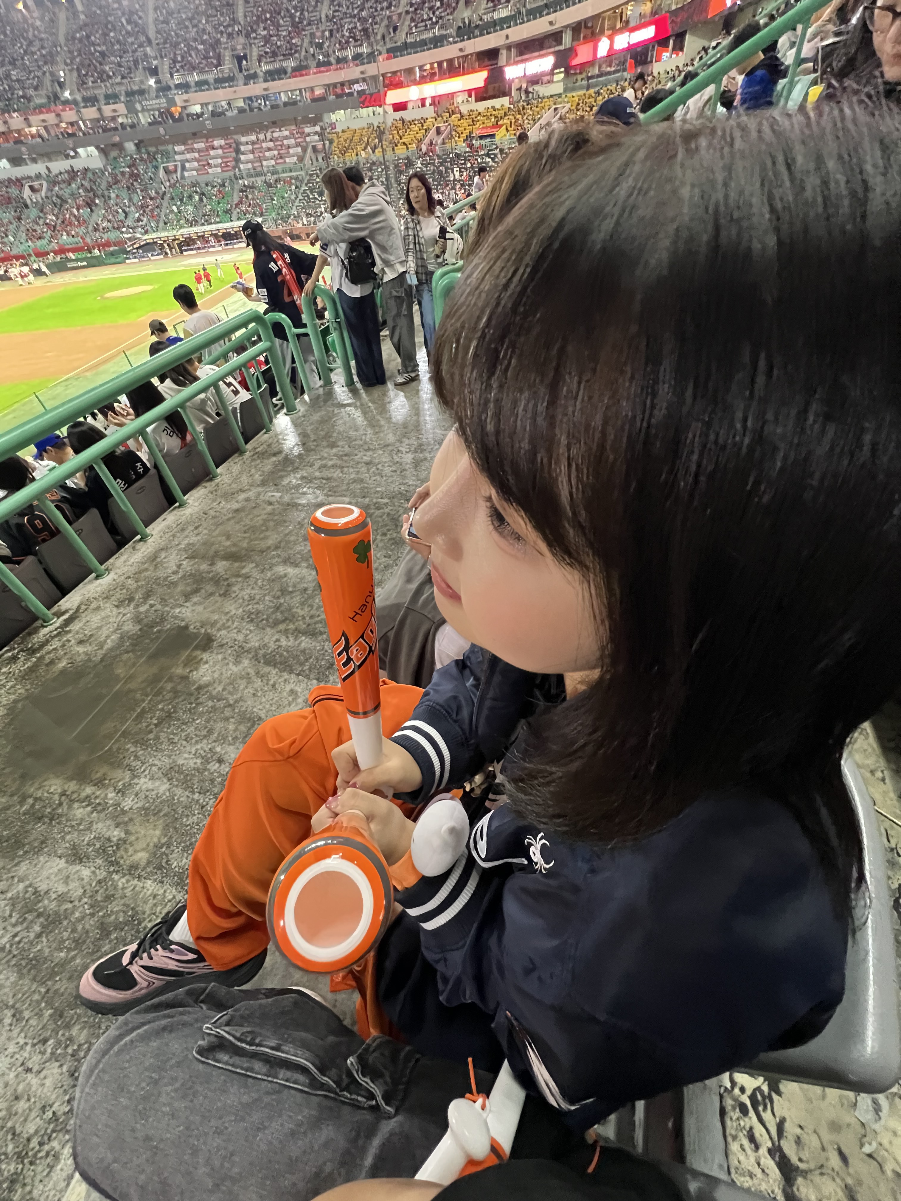 Hanwha Eagles Spyder 2024 Authentic Home Uniform Orange (Non Marking Ver.), Fila Interun Pink Black 착용 스타일 - 2