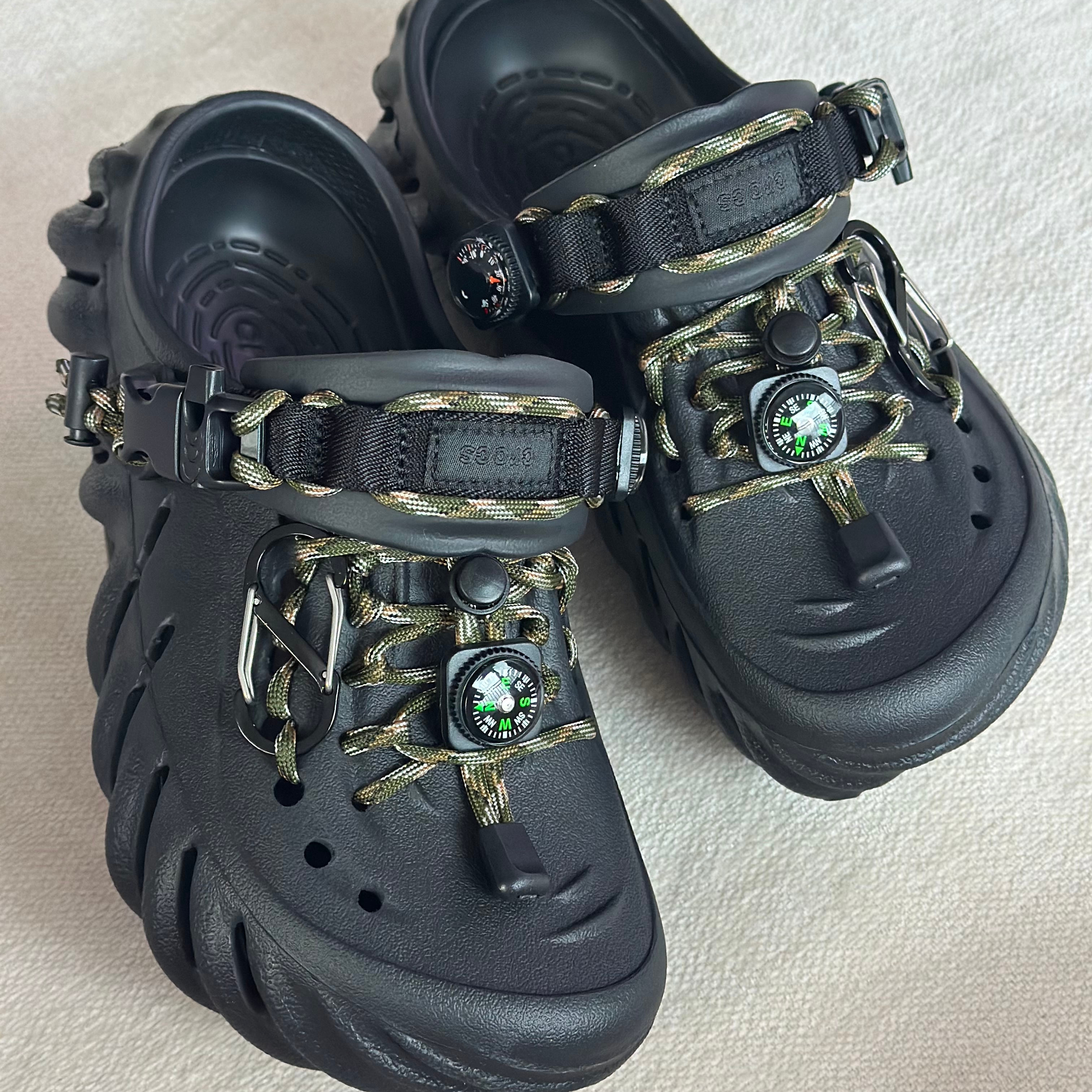 Crocs Echo Clog Black 착용 스타일