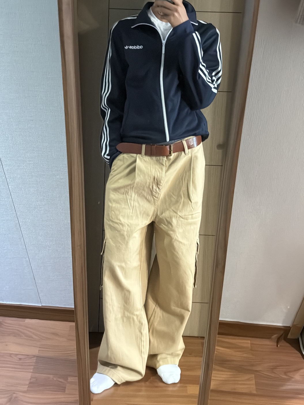 Adidas Adicolor Classic Firebird Track Top Night Indigo - KR Sizing 착용 스타일