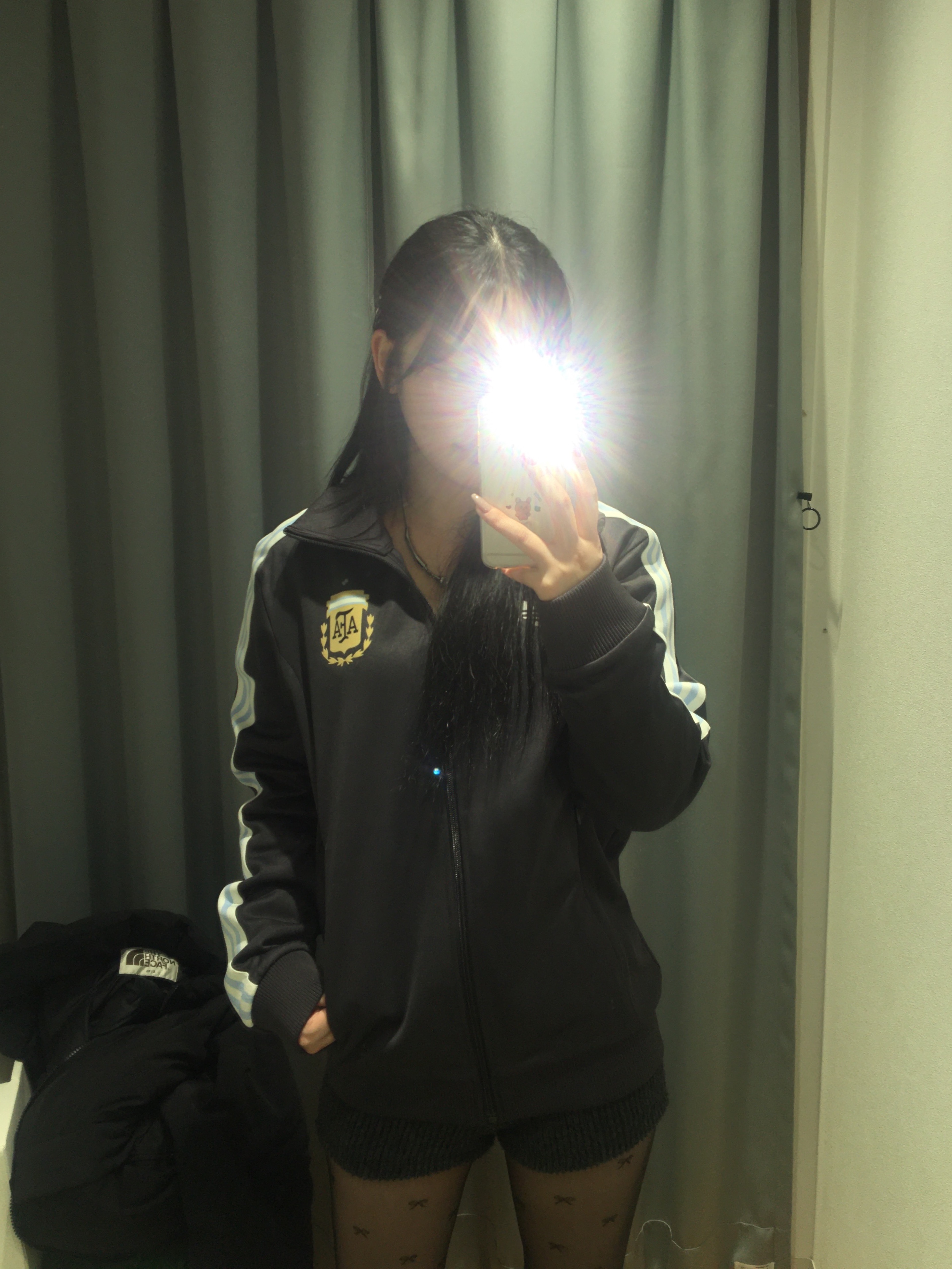 Adidas Argentina Beckenbauer Track Top Utility Black - KR Sizing 착용 스타일