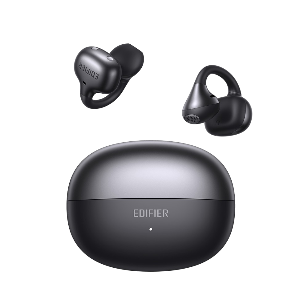 에디파이어 Comfo Bass 오픈 이어 블루투스 오픈형이어폰 블랙(Edifier Comfo Bass Open-Ear Bluetooth Earbuds - Black)