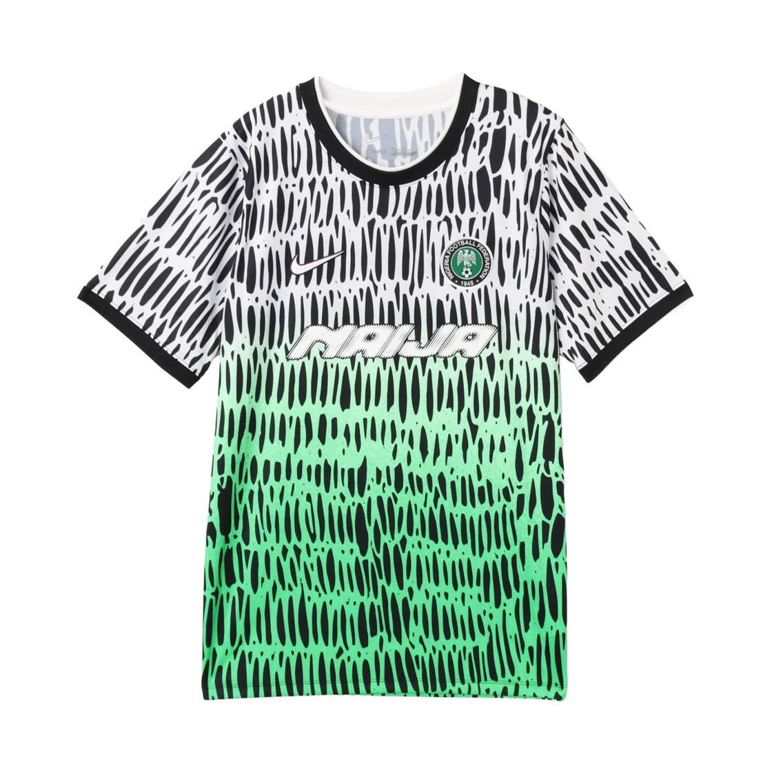 IH1686-010 Nike x Slawn Nigeria Dri-Fit Academy Pro Short Sleeve Football Top Black White (IH1686-010) (Non Marking Ver.)