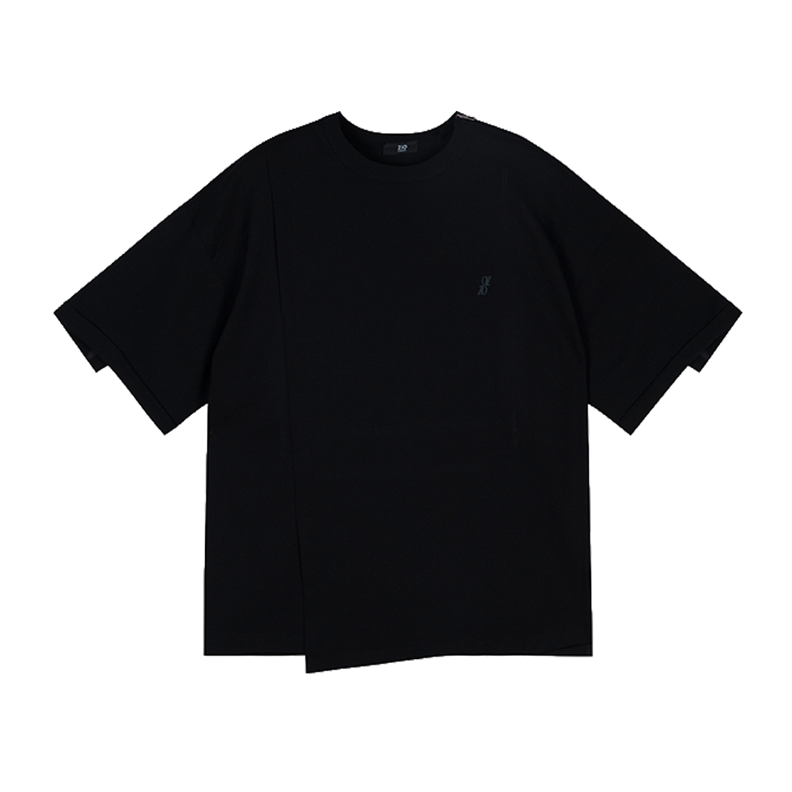 지오송지오 컬렉션 퍼레이드 아트워크 우븐 티셔츠 블랙 BI5TS501BK(ZIOSONGZIO COLLECTION Parade Artwork Woven T Shirt Black) - 2