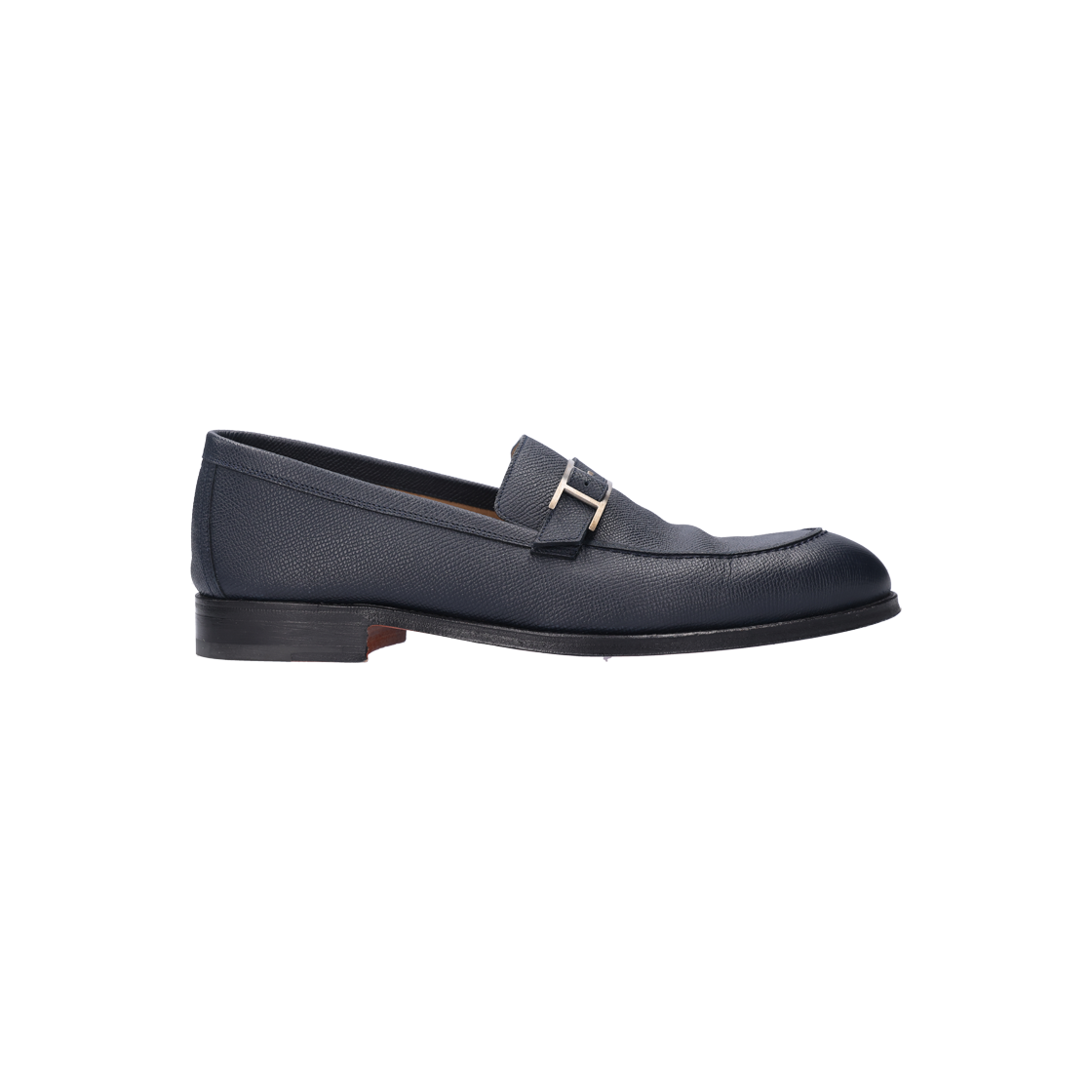 ITSKPUNF4SPG Hermes Monterey Leather Loafers in Navy
