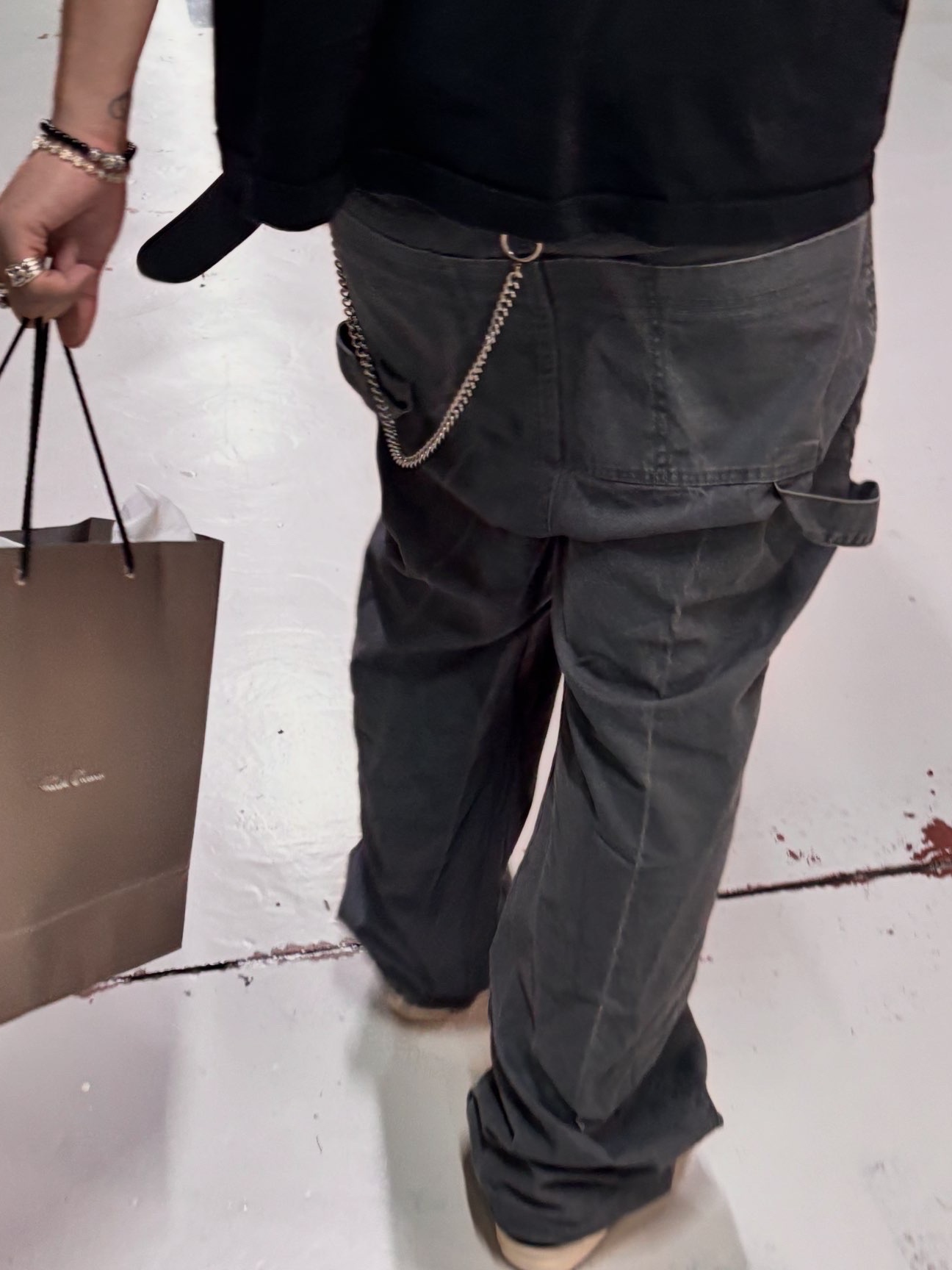 Wapworks Summer Beanie, Rick Owens Vintage Sneaks Black Milk 착용 스타일 - 8