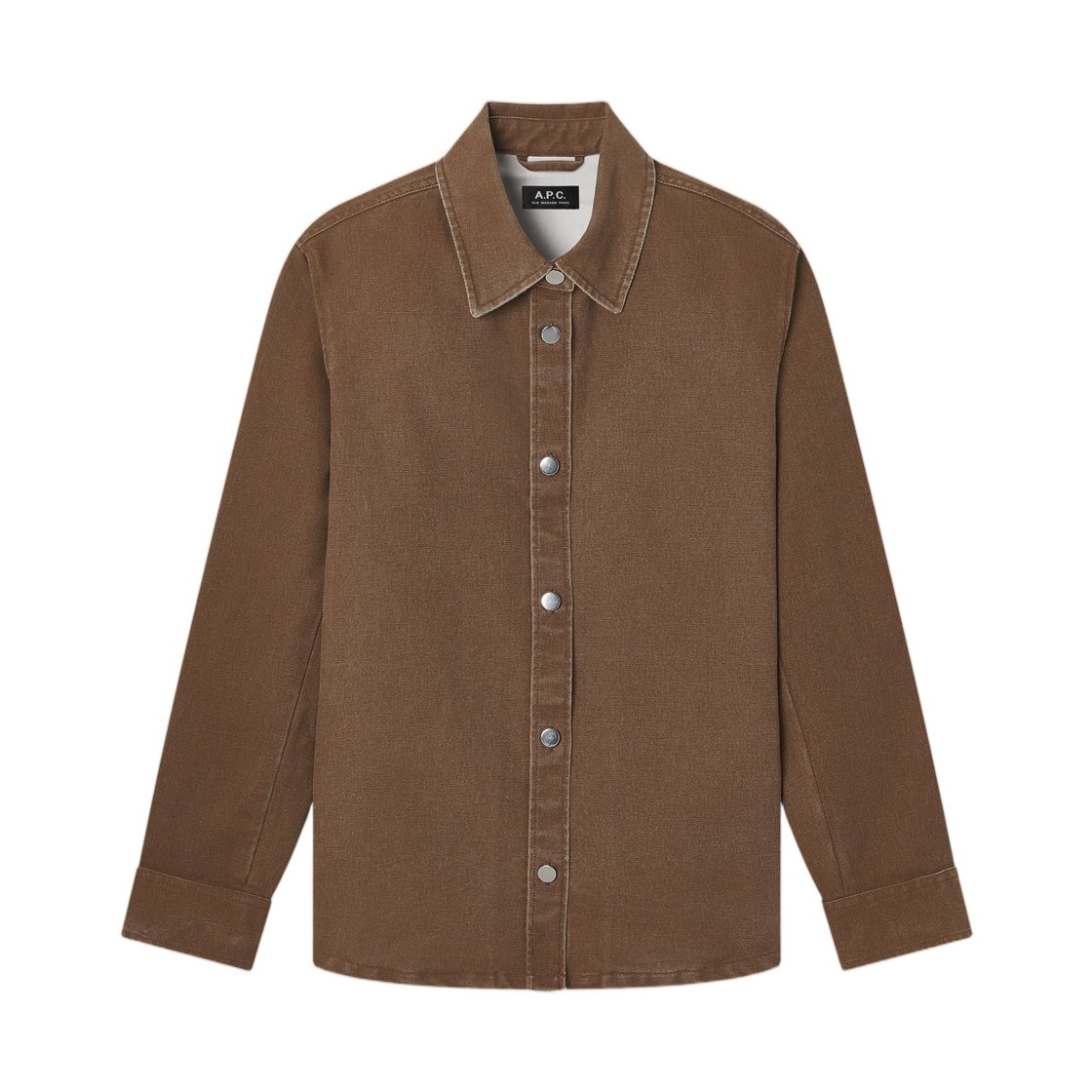 COHLW-H32057-CAA A.P.C. Button Down Jacket Marron