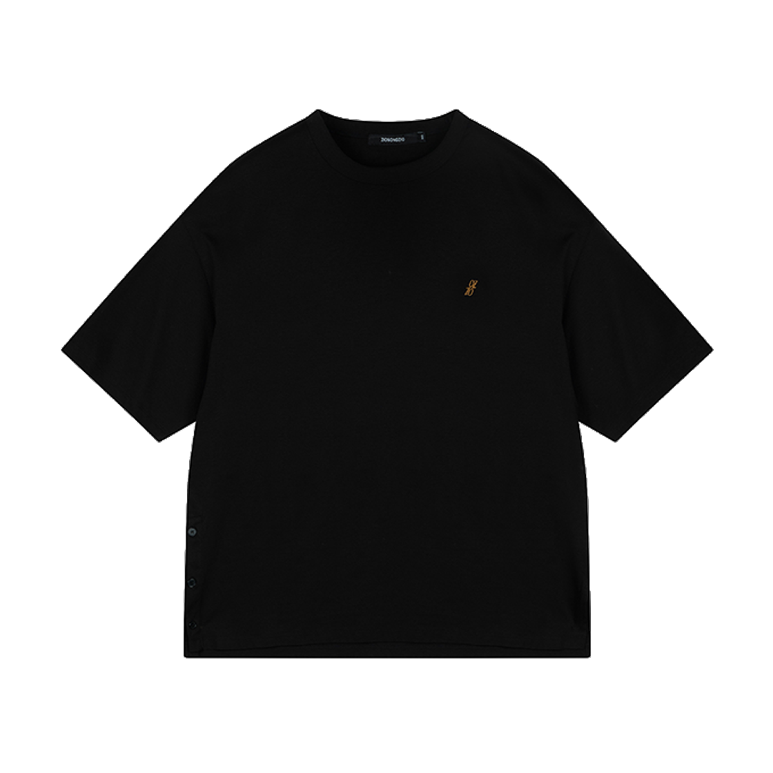 지오송지오  시그니처 슬로건 티셔츠 블랙 ZI5TS504BK(ZIOSONGZIO Signature Slogan T Shirt Black)
