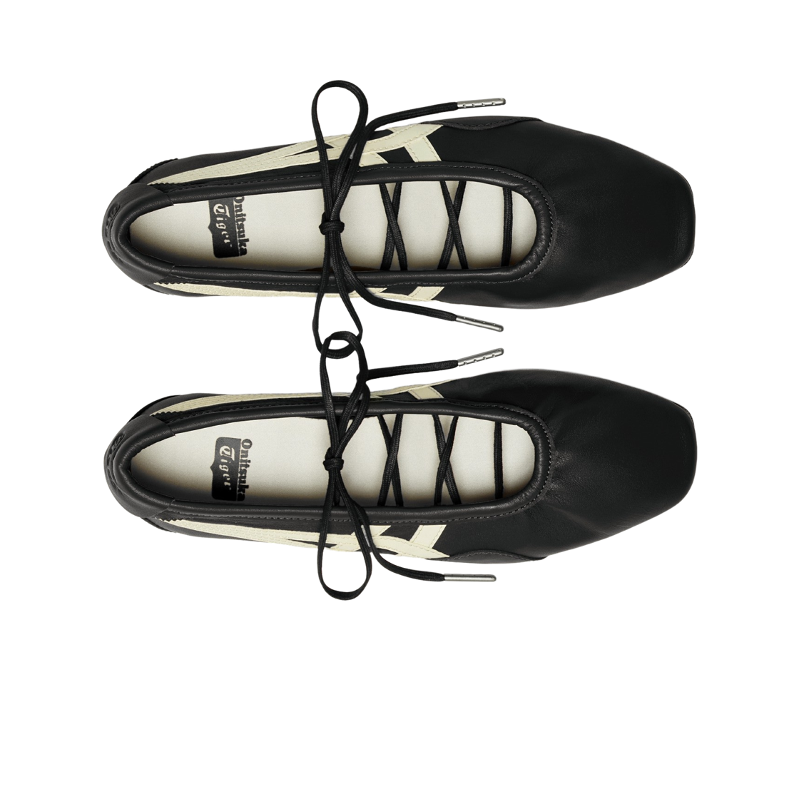 (W) 오니츠카 타이거 짐나리나 블랙 크림((W) Onitsuka Tiger Gymnarina Black Cream) - 2