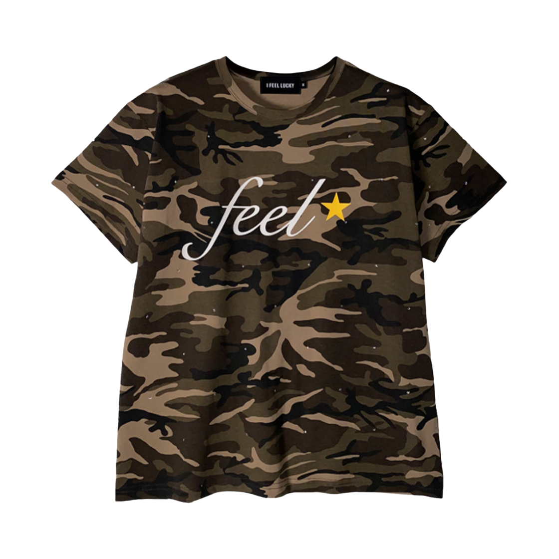 아이필럭키 필 트윙클 티셔츠 카모(I FEEL LUCKY Feel Twinkle T-Shirt Camo) - 1