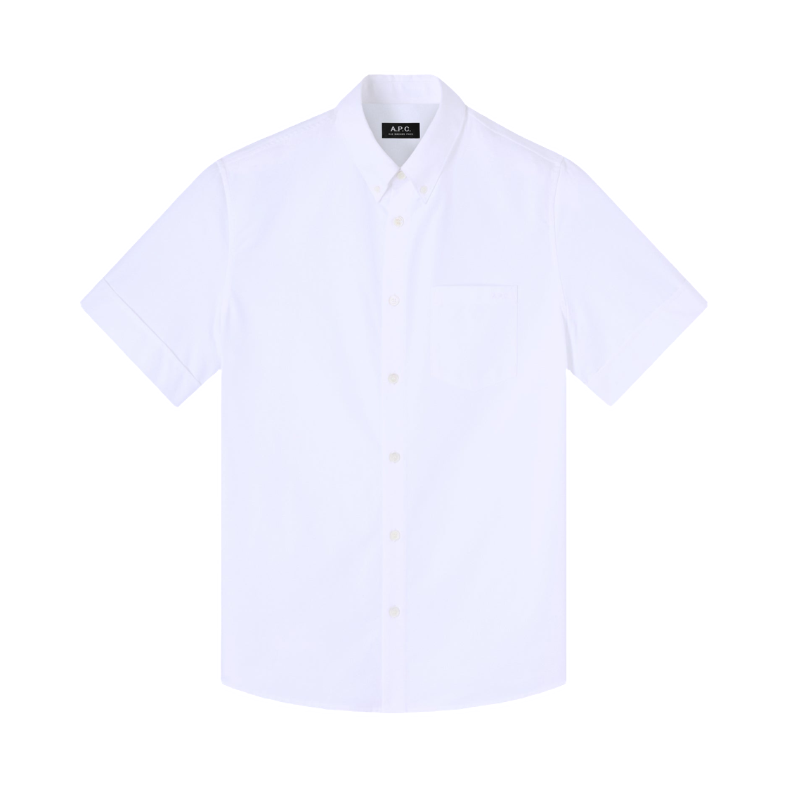 COHNA-H12650-AAB A.P.C. Jack Short Sleeve Shirt Blanc