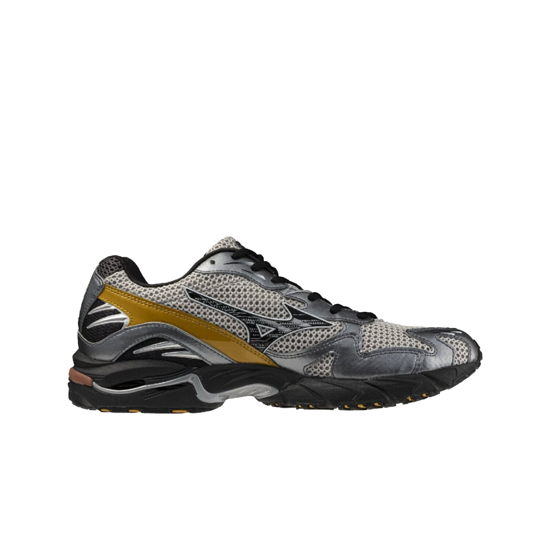 미즈노 웨이브 라이더 10 하버 미스트 블랙 하베스트 골드 - 26FW(Mizuno Wave Rider 10 Harbor Mist Black Harvest Gold - 26FW)