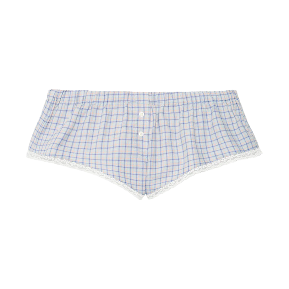 쿠쿠 인티메이트 우먼 더 복세트 블루 체크 - 26FW(Cou Cou Intimates Women The Boxette Blue Check - 26FW)