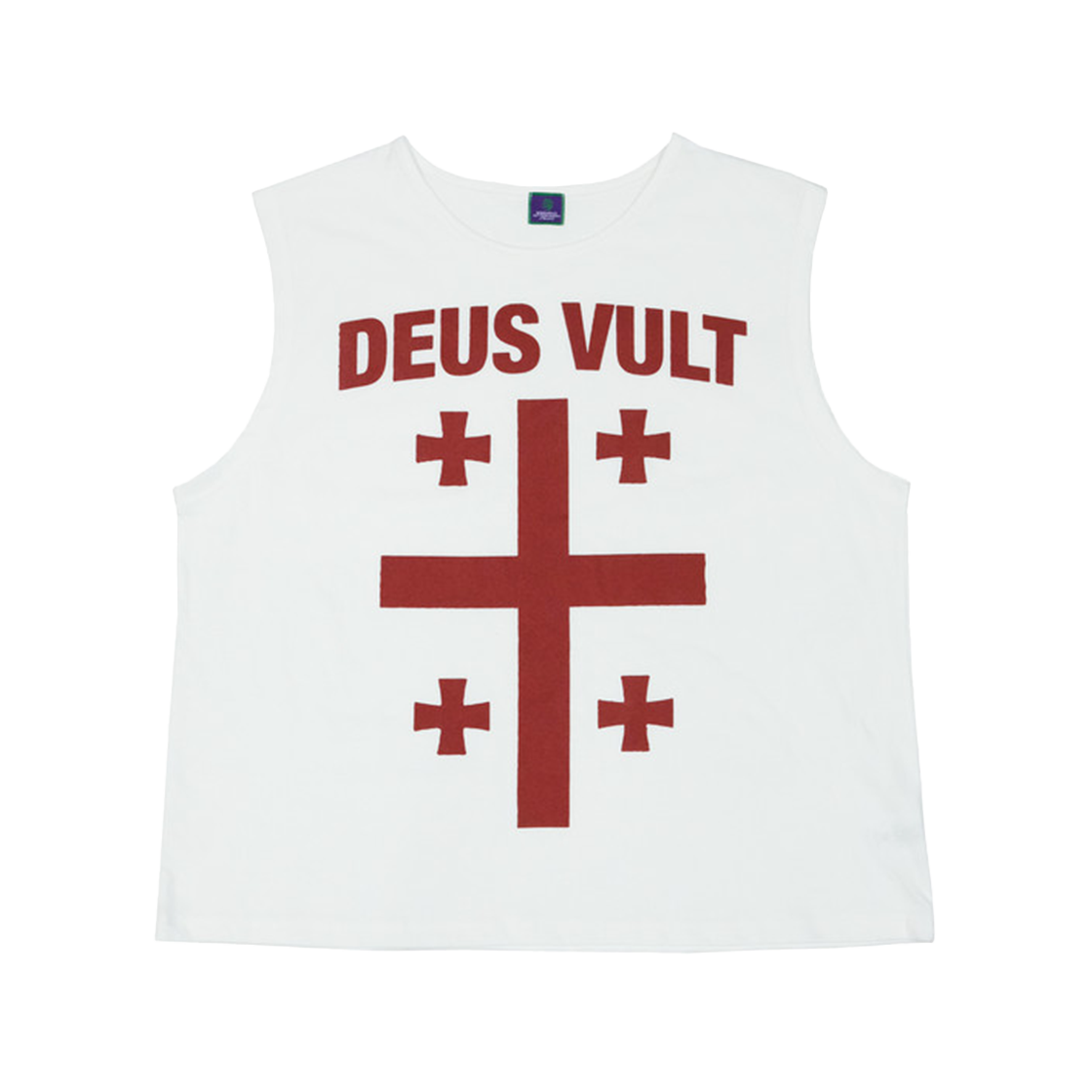 a5 I FEEL LUCKY Crusader's Sleeveless White