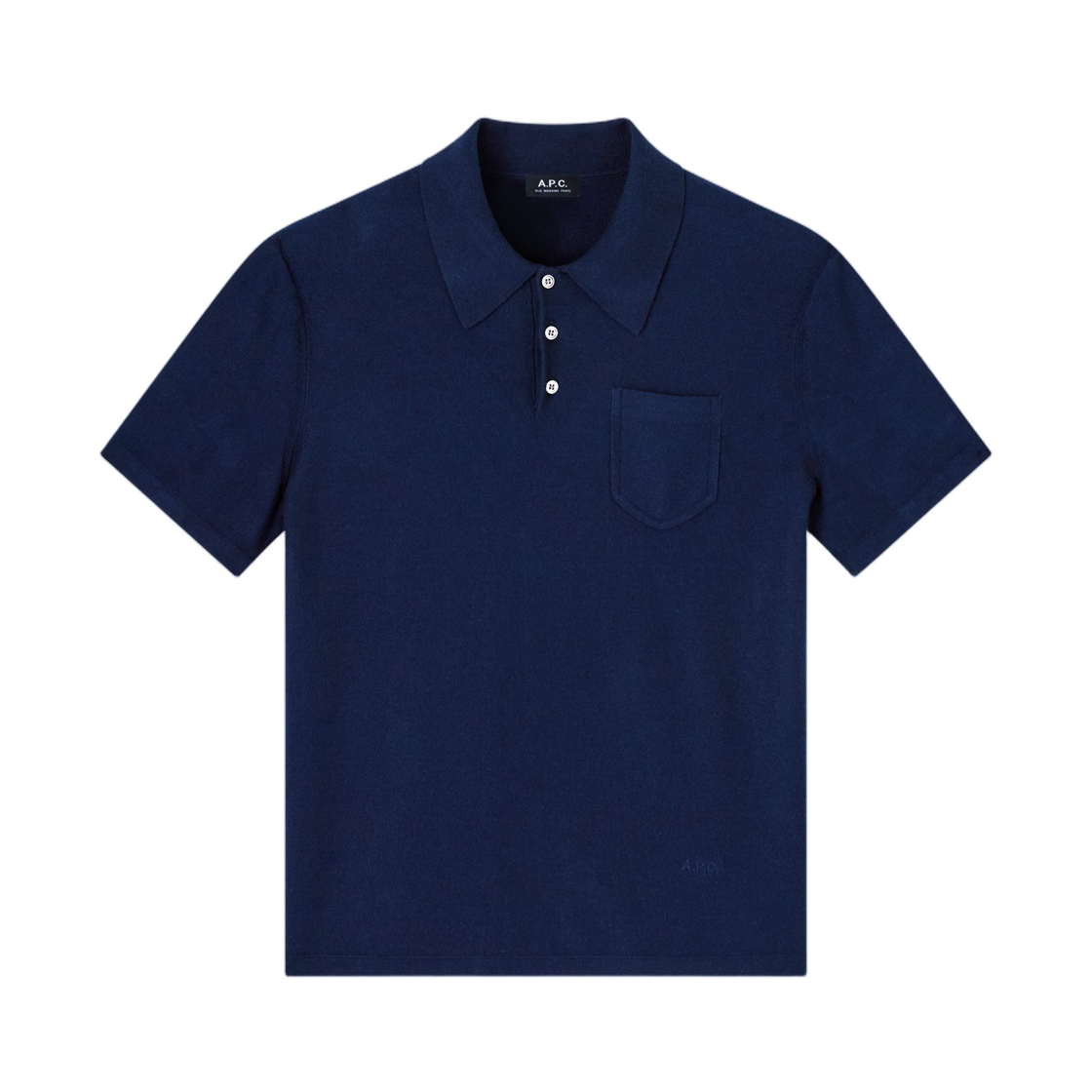 COHNX-H23476-IAK A.P.C. Eliot Polo Shirt Dark Navy
