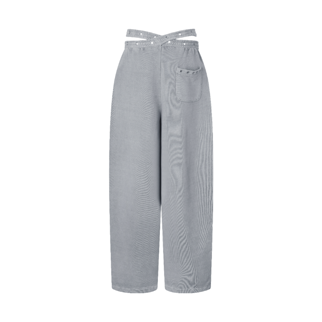 이유씨티 듀얼 웨이스트 아일렛 스웻팬츠 - 그레이(EUCT Dual-Waist Eyelet Sweatpants - Grey) - 2