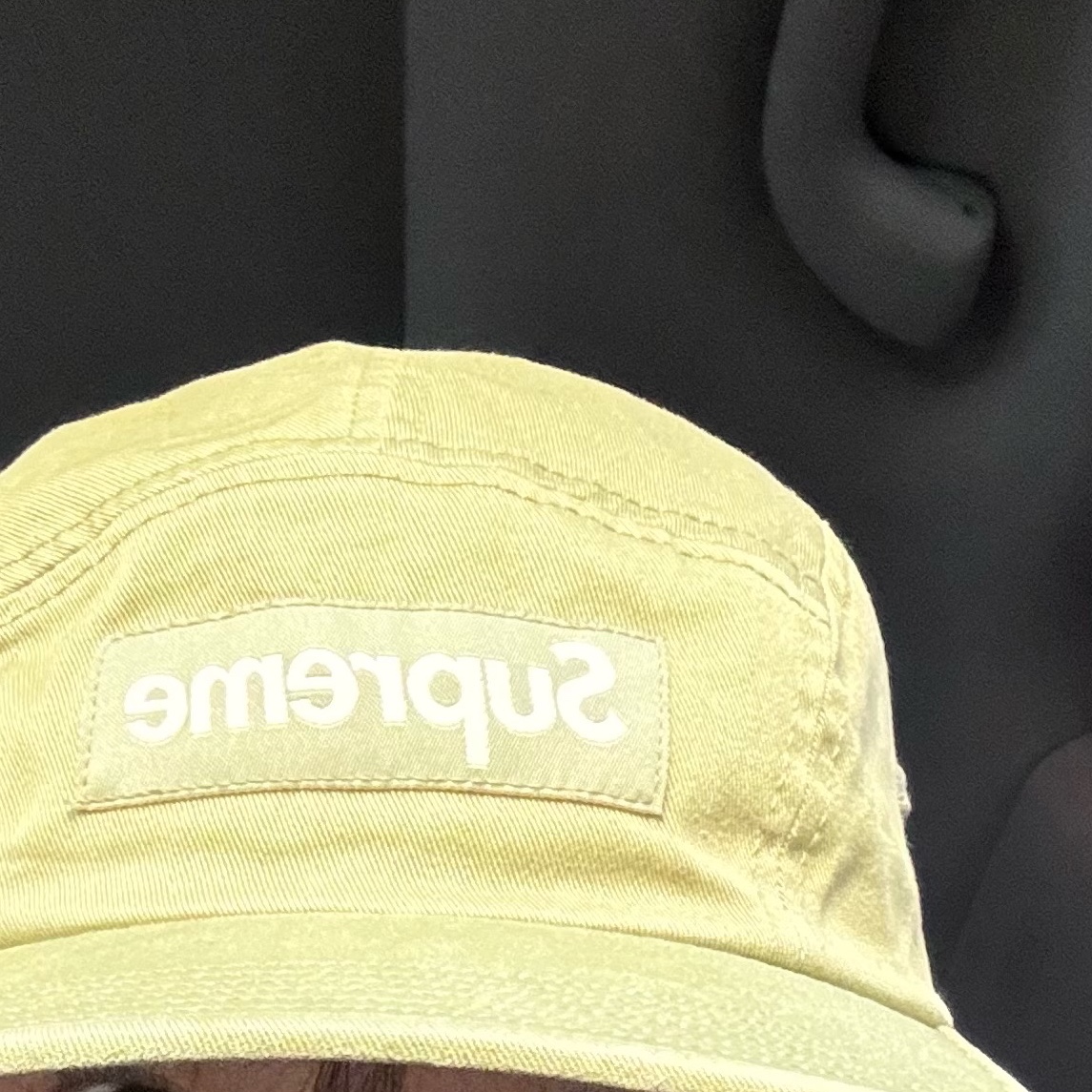Supreme Washed Chino Twill Camp Cap Light Olive - 24SS 착용 스타일