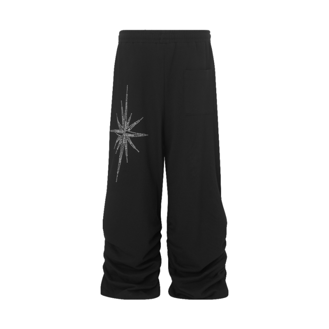 이유씨티 핫픽스 셔링 심볼 스웻팬츠 - 블랙(EUCT Hotfix Shirred Symbol Sweatpants - Black) - 2