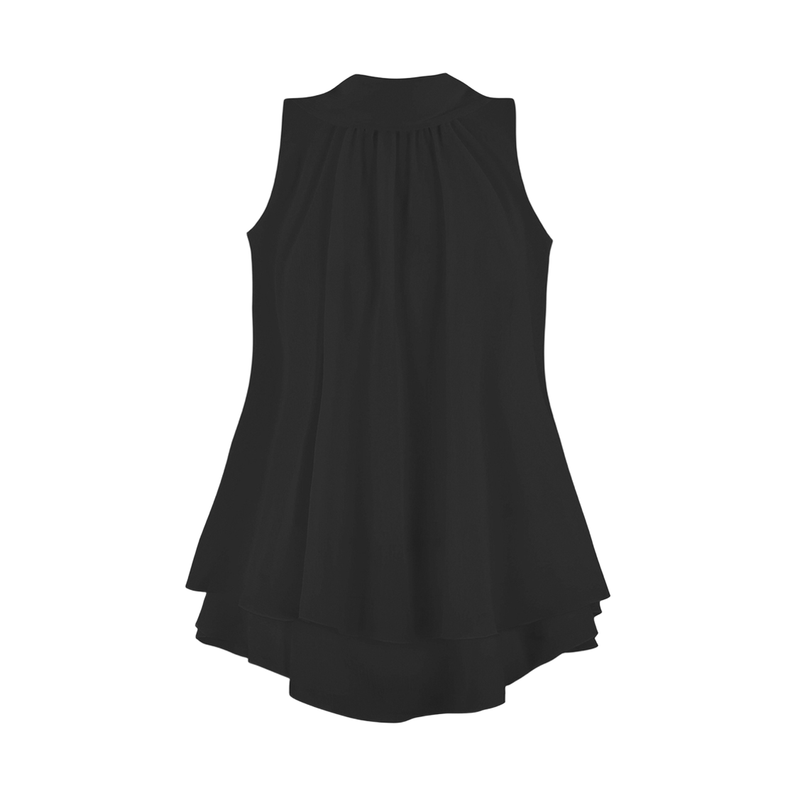 레이즈미야 유이 러플 블라우스 블랙(REISE MIYA Yui Ruffle Blouse Black)