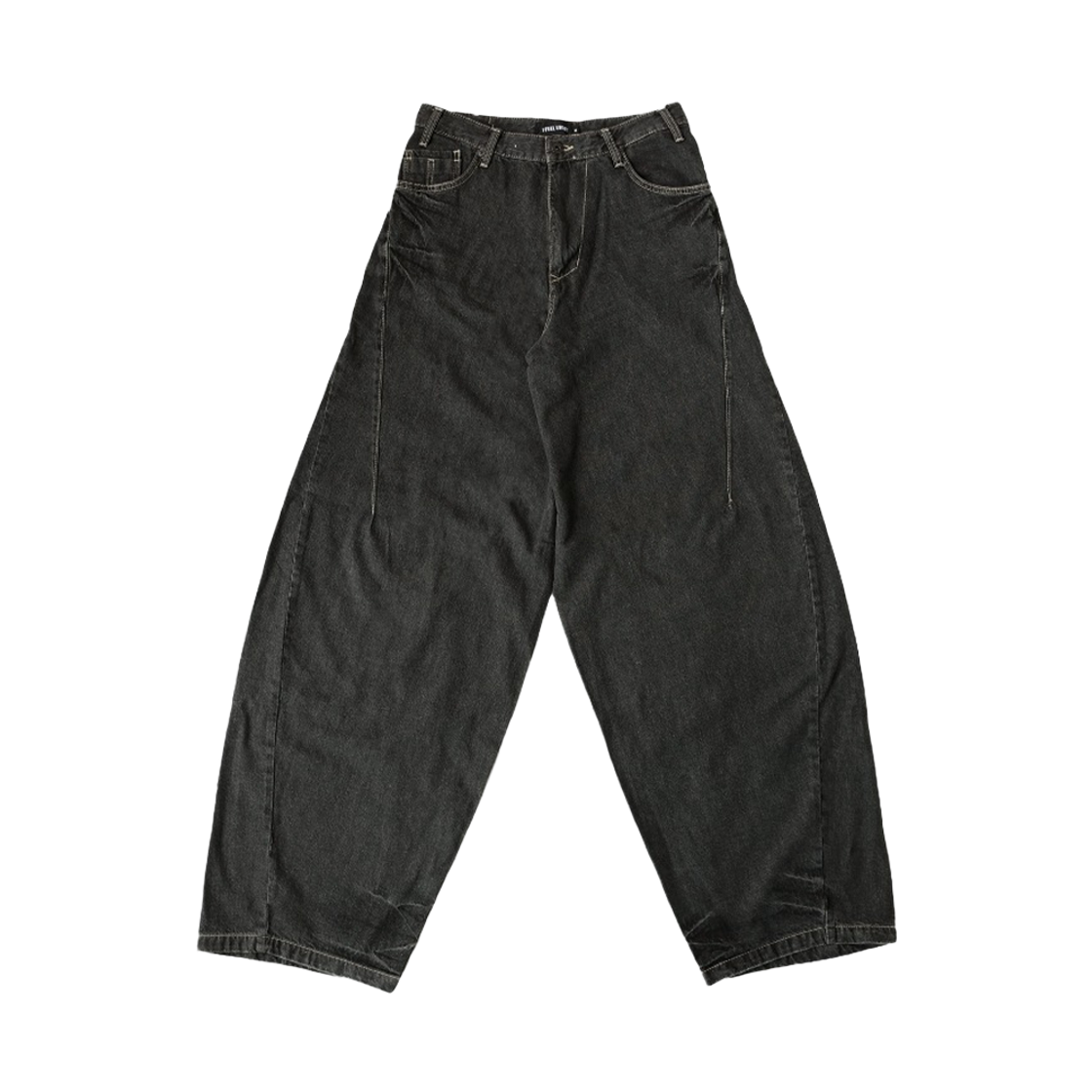 a13 I FEEL LUCKY Big Wide Baggy Pants Washed Gray