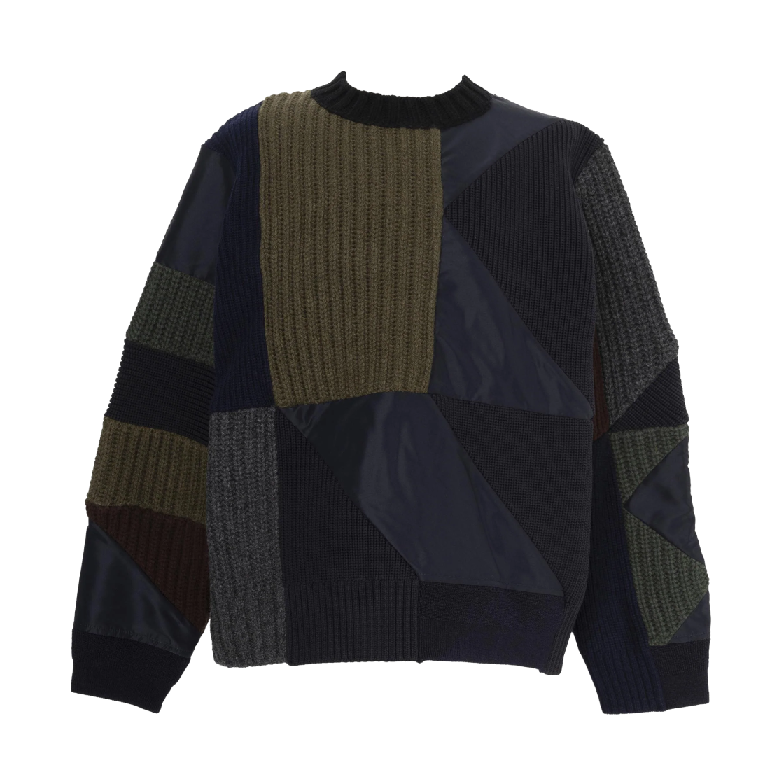 사카이 x 아페쎄 퀼트 니트 풀오버 네이비 멀티(Sacai x A.P.C. Quilts Knit Pullover Navy Multi)