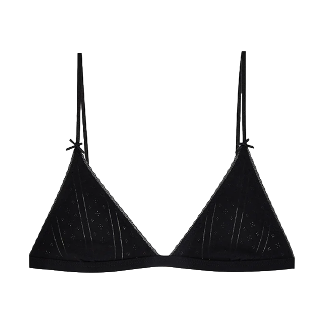 쿠쿠 인티메이트 우먼 더 트라이앵글 브라렛 블랙 - 26FW(Cou Cou Intimates Women The Triangle Bralette Black - 26FW) - 1
