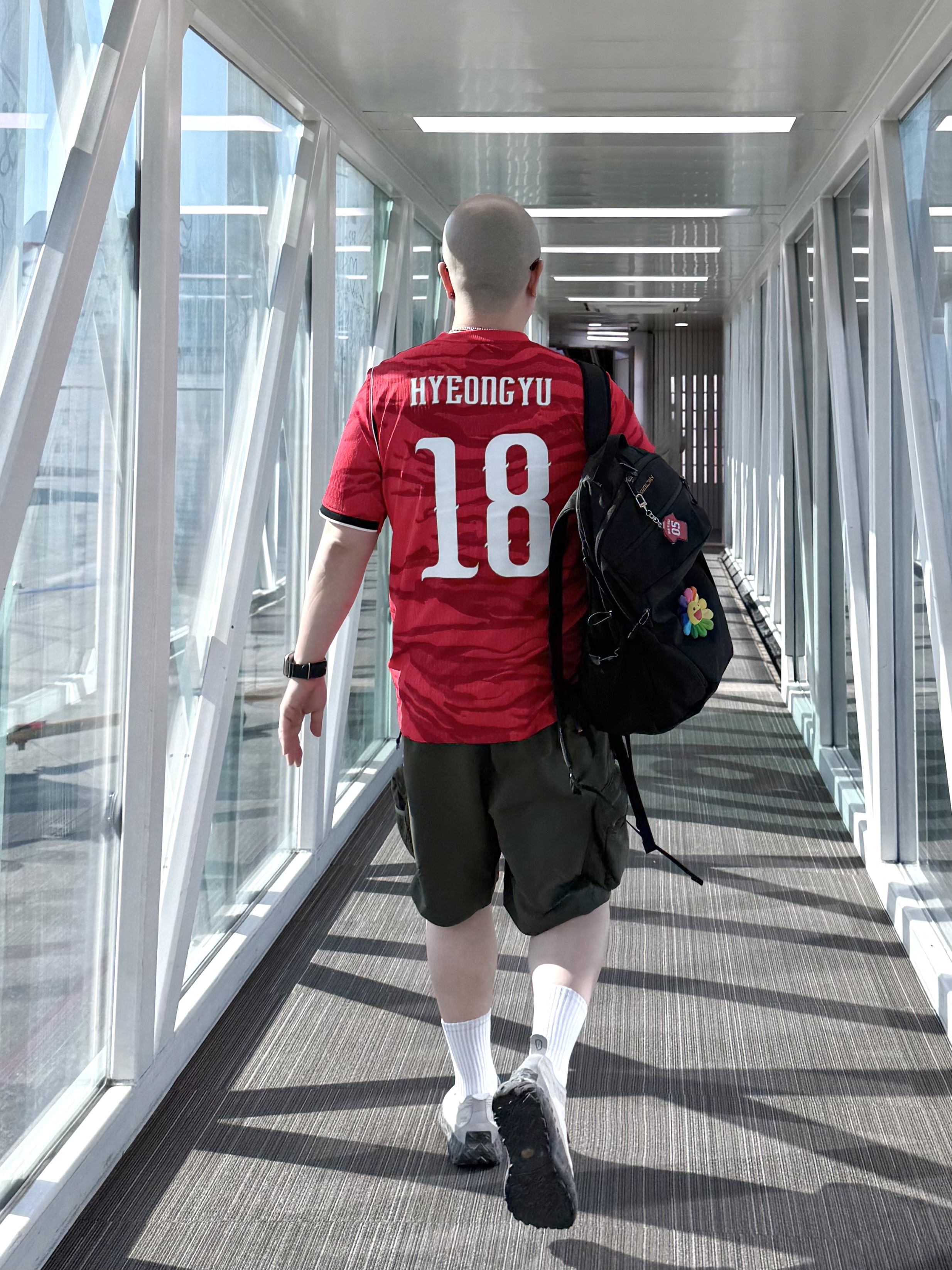 Nike Korea 2026 Stadium Home Dri-Fit Soccer Replica Jersey Global Red Black (Non Marking Ver.), Nike Korea 2026 Dri-Fit ADV Match Home Jersey Global Red Black (IB5175-679) (Non Marking Ver.) 착용 스타일