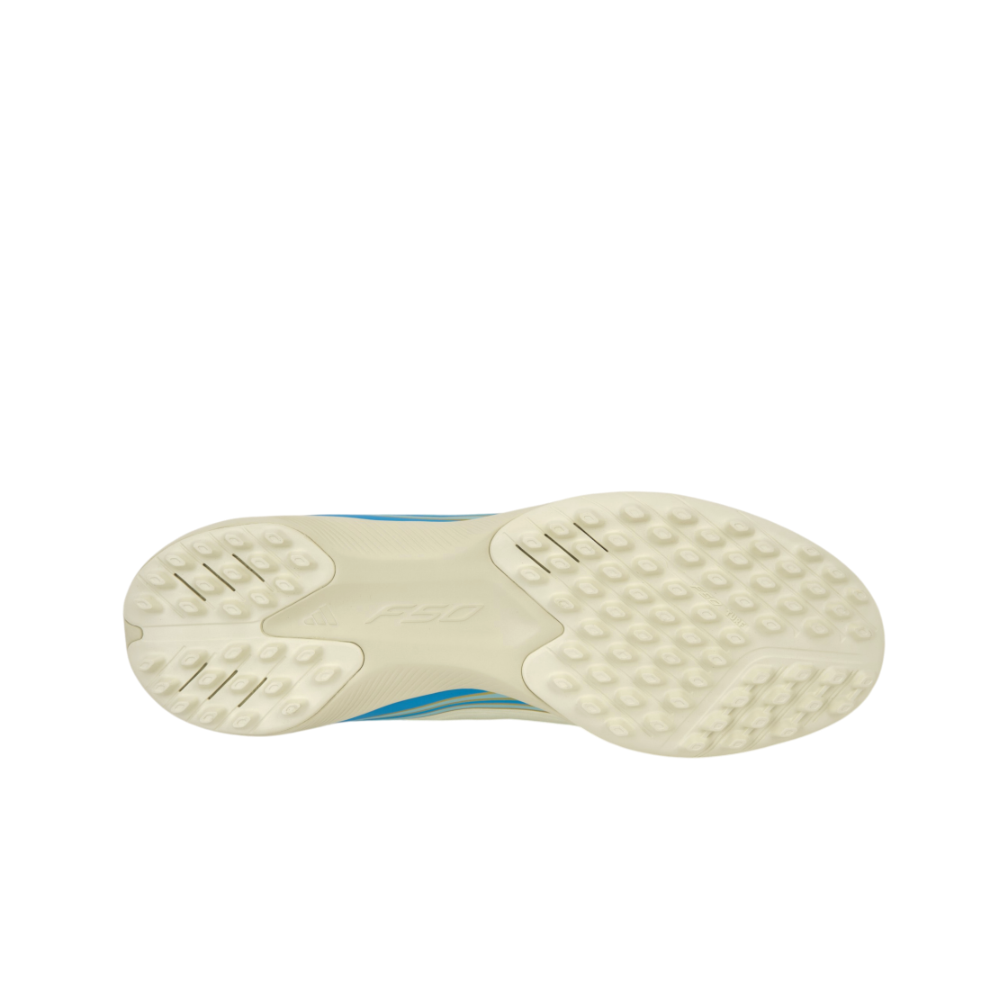 아디다스 F50 메시 리그 TF 아이보리 세미 블루 버스트(Adidas F50 Messi League TF Ivory Semi Blue Burst) - 2