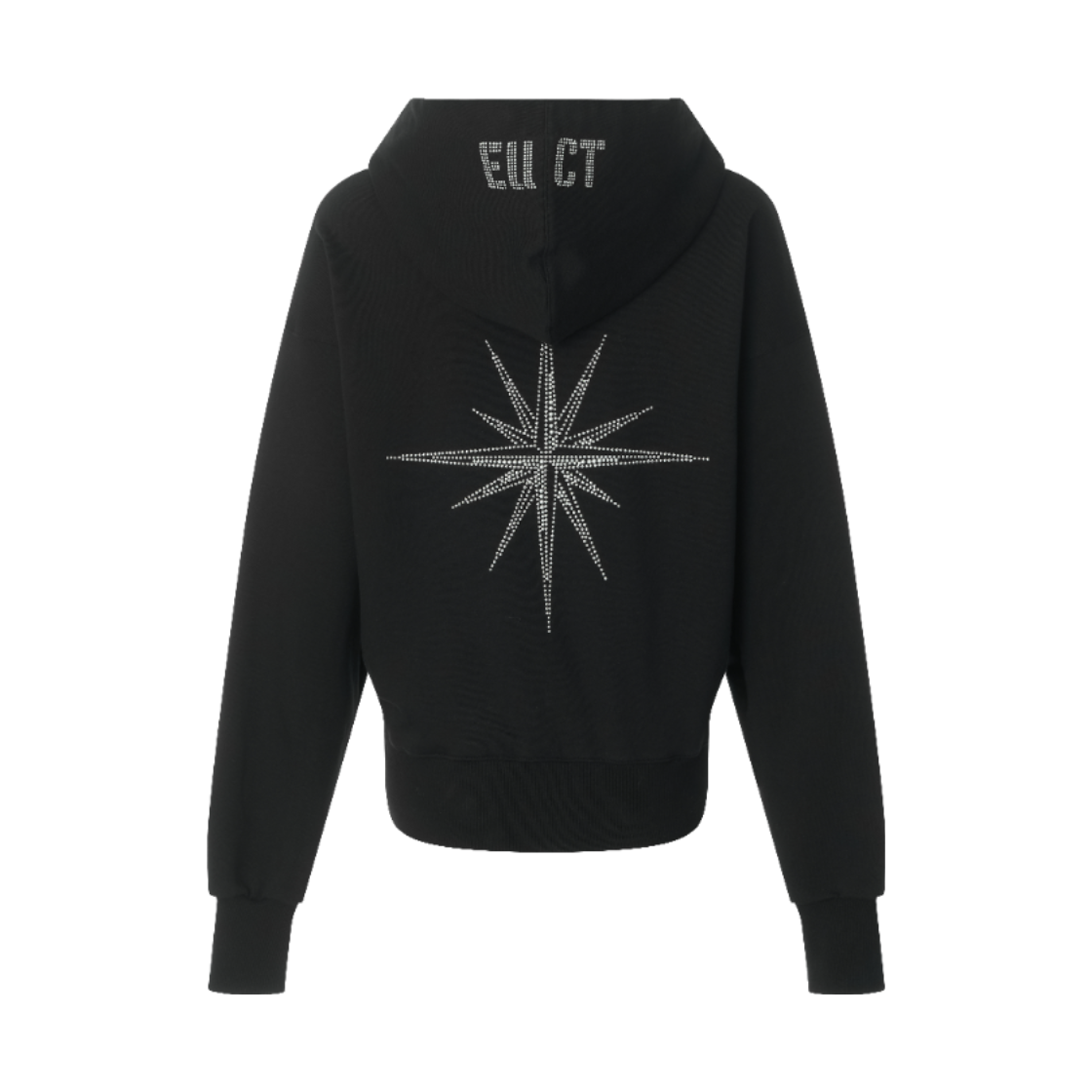 이유씨티 핫픽스 라인스톤 후드집업 - 블랙(EUCT Euct Hotfix Rhinestone Hood Zip Up - Black) - 2
