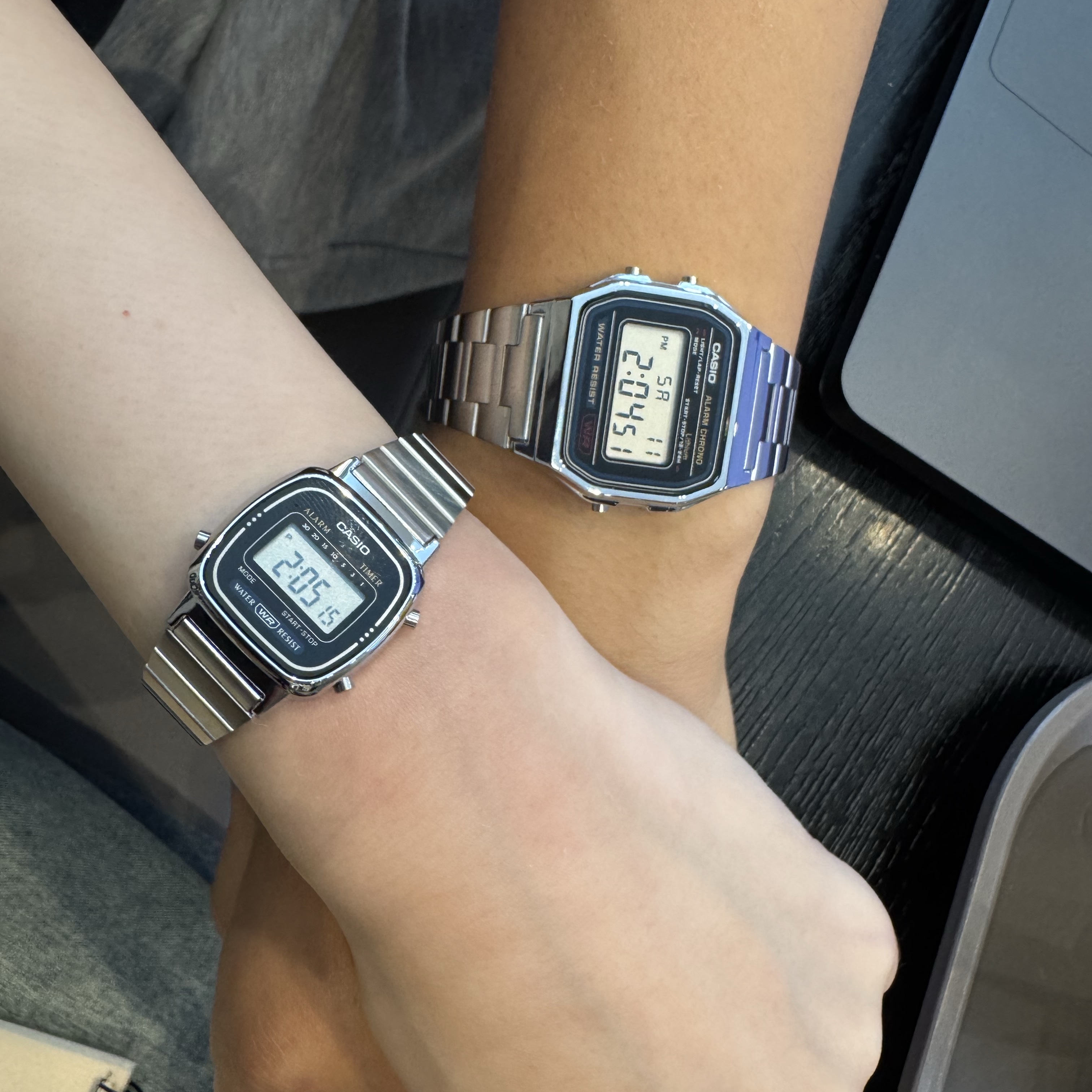 Casio A-158WA-1, Casio LA670WA-1 착용 스타일
