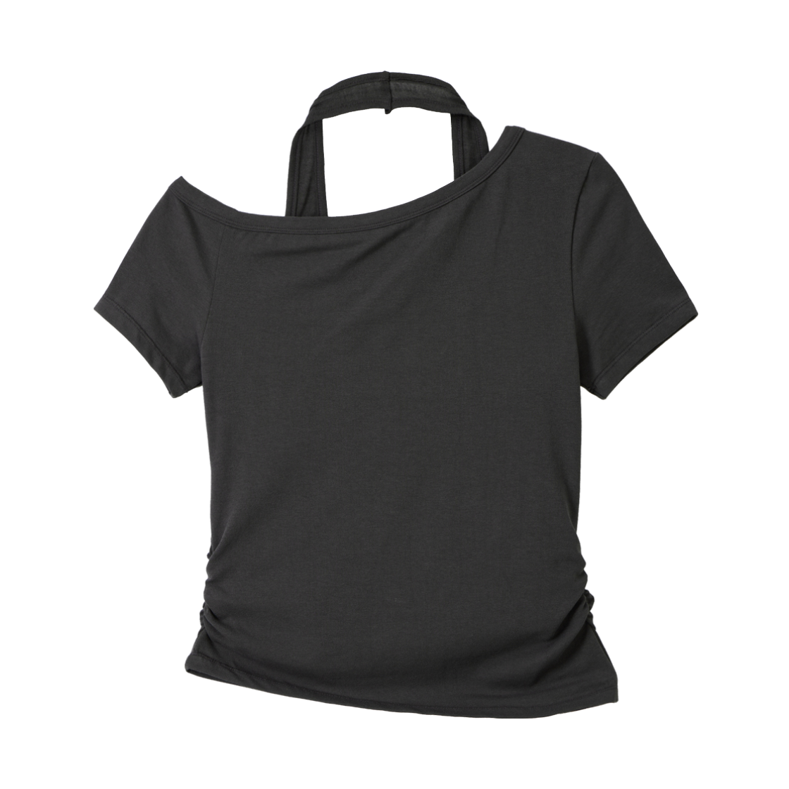 언노운플라넷 레이어드 디컨스트럭티드 슬림 티셔츠 챠콜(UNKNOWN PLANET Layered Deconstructed Slim T-Shirt Charcoal) - 2