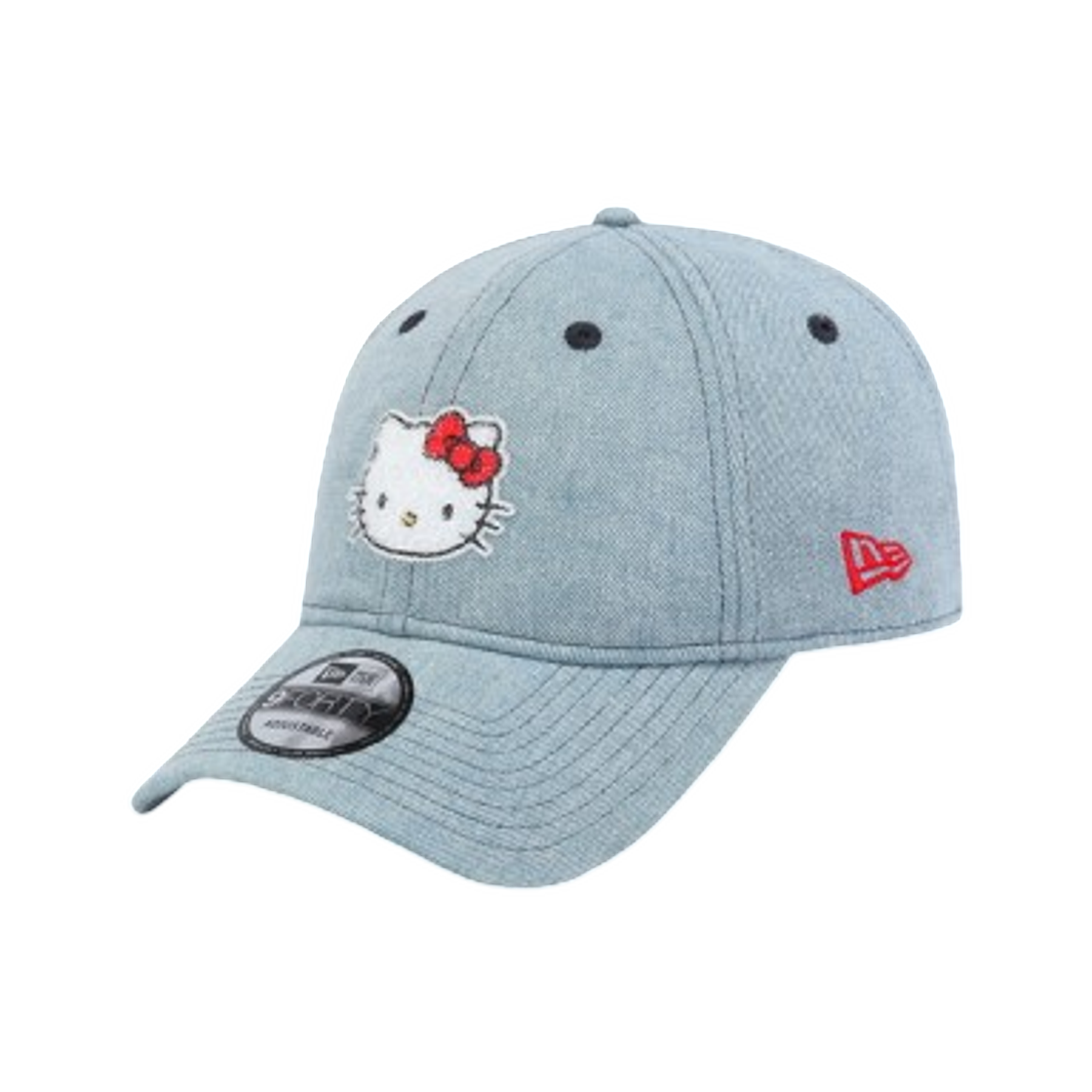 뉴에라 x 산리오 헬로 키티 스와로브스키 볼캡 라이트 블루(New Era x Sanrio Hello Kitty Swarovski Ball Cap Light Blue) - 1