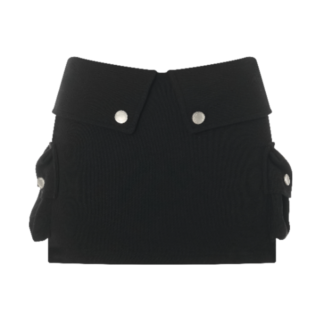이유씨티 포켓 폴딩 미니스커트 - 블랙(EUCT Pocket Folding Mini Skirt - Black) - 1