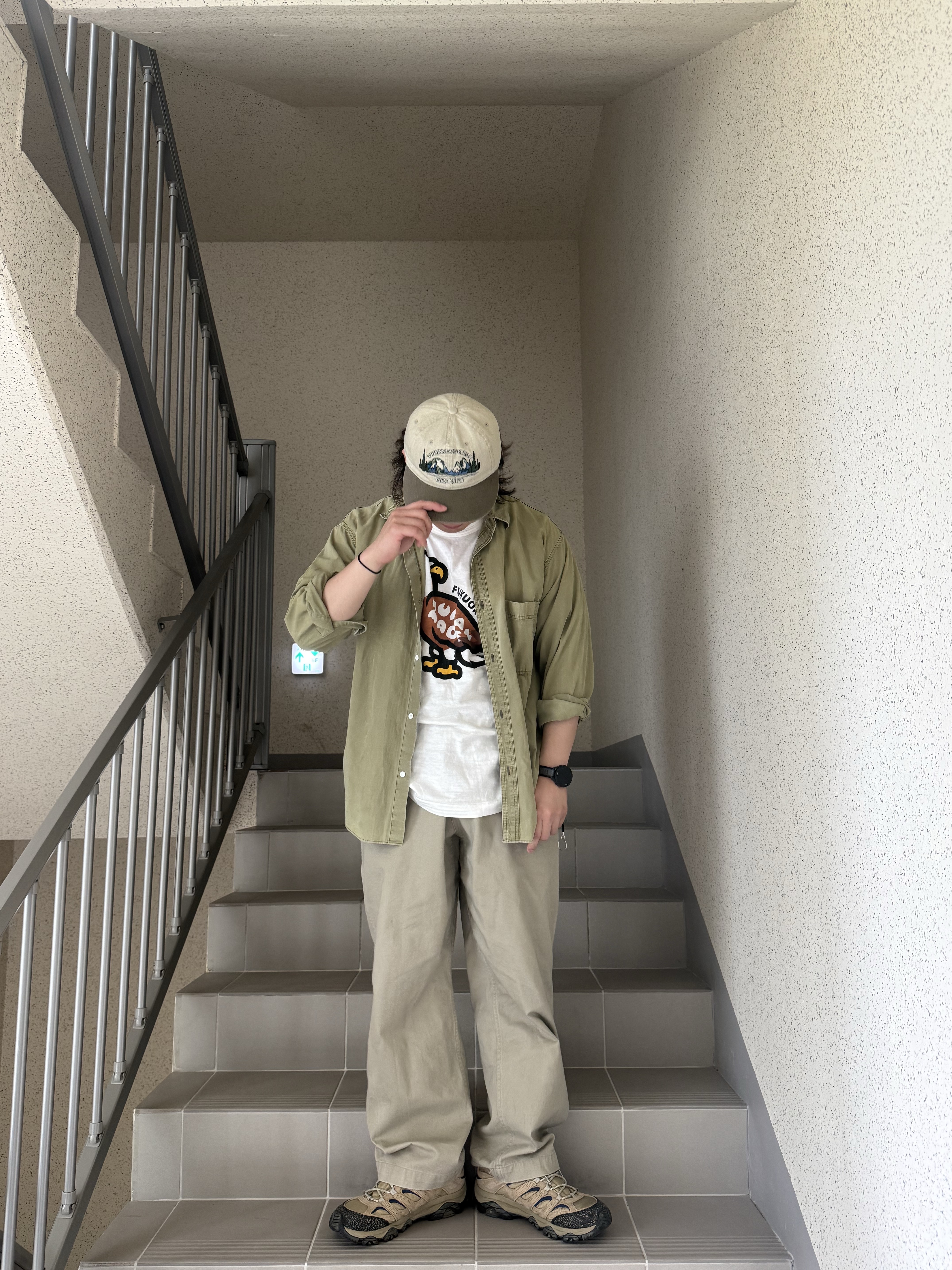 Merrell x Khakis Moab 3 Khaki 착용 스타일 - 4
