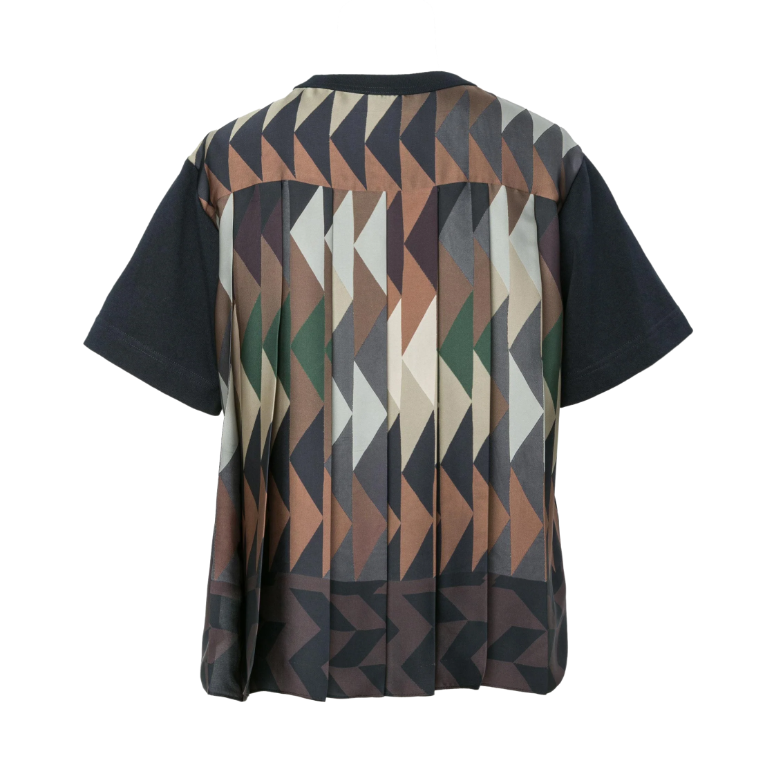 사카이 x 아페쎄 퀼트 티셔츠 브라운 멀티(Sacai x A.P.C. Quilts T-Shirt Brown Multi) - 1