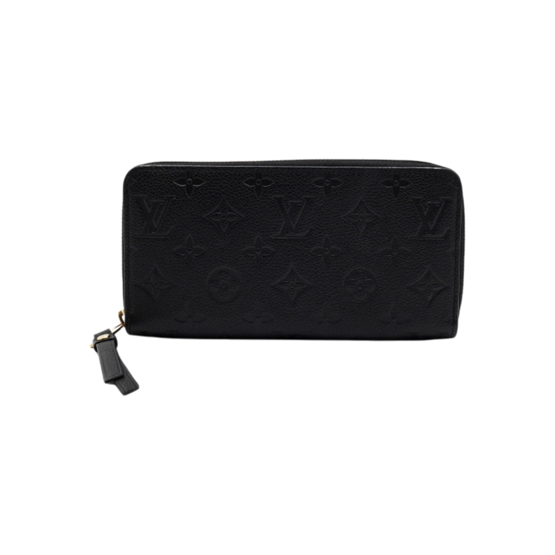 IT9LQ4C5KIJN Louis Vuitton Monogram Black Empreinte Clemence Zip Wallet
