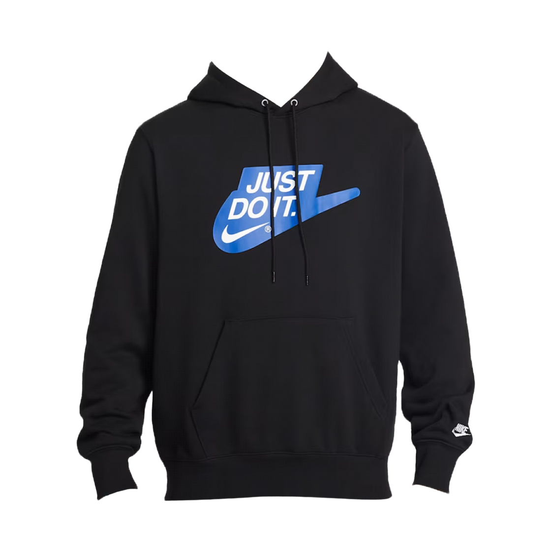 IF0692-010 Nike NSW Club French Terry Pullover Hoodie Black White - Asia