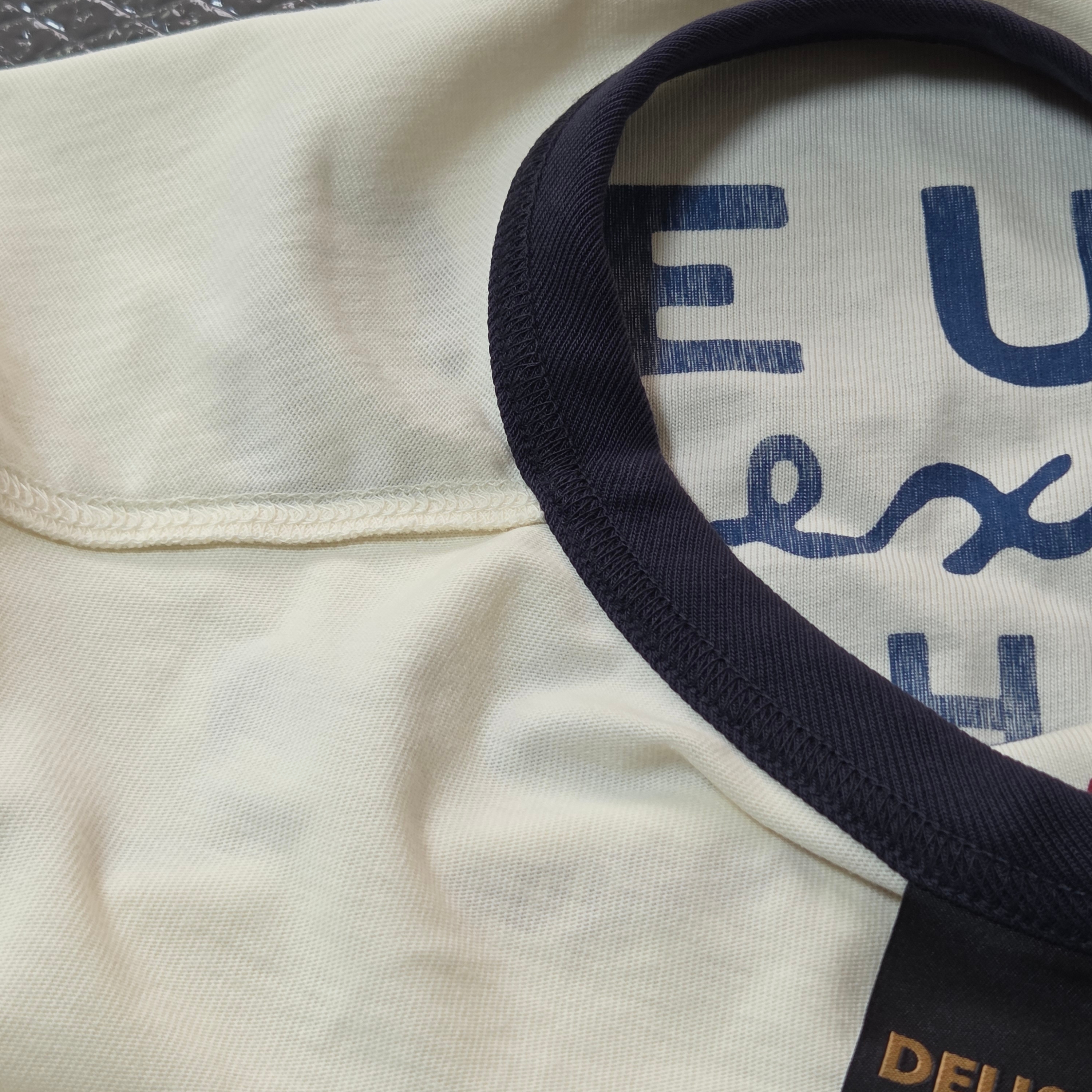 Deus Ex Machina House of Simple Pleasures Ringer T-Shirt Ivory 착용 스타일 - 3