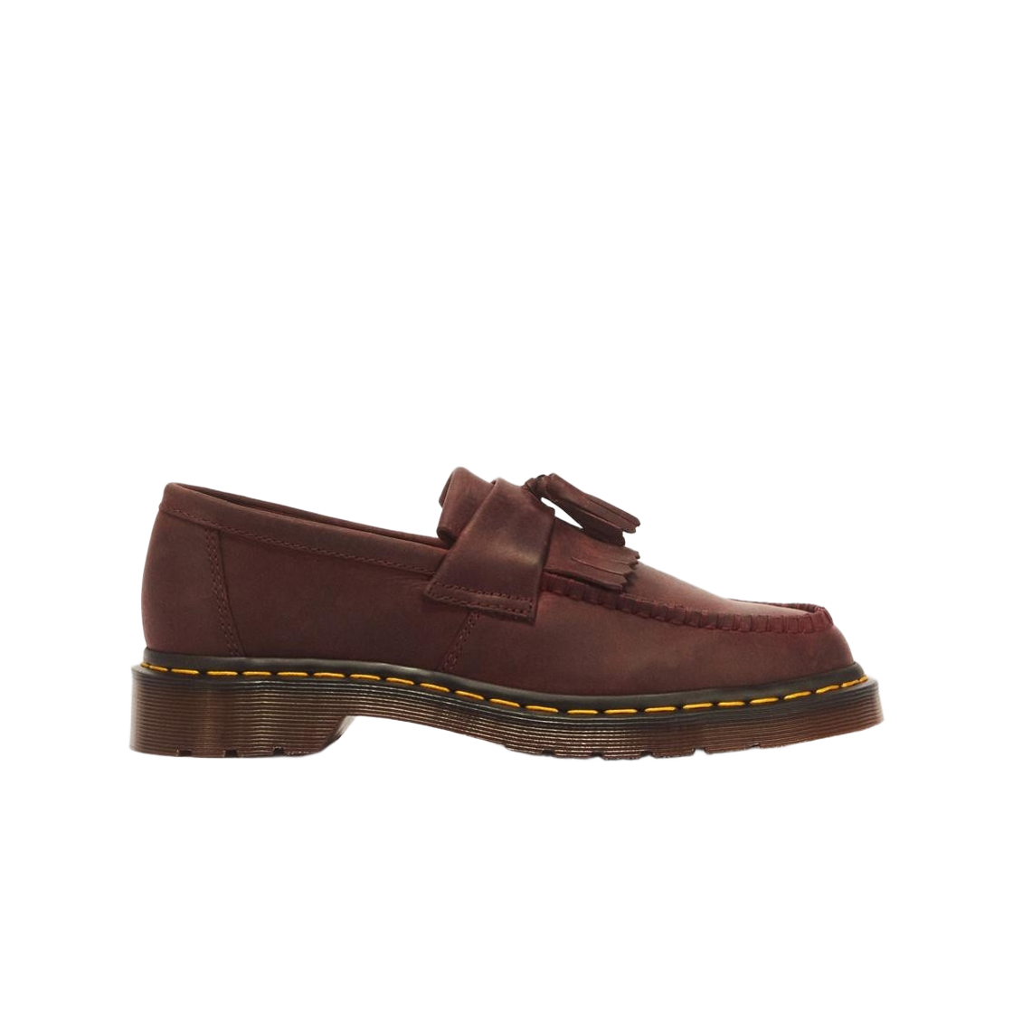 30917600 Dr. Martens Adrian Crazy Horse Leather Loafers Cherry Red